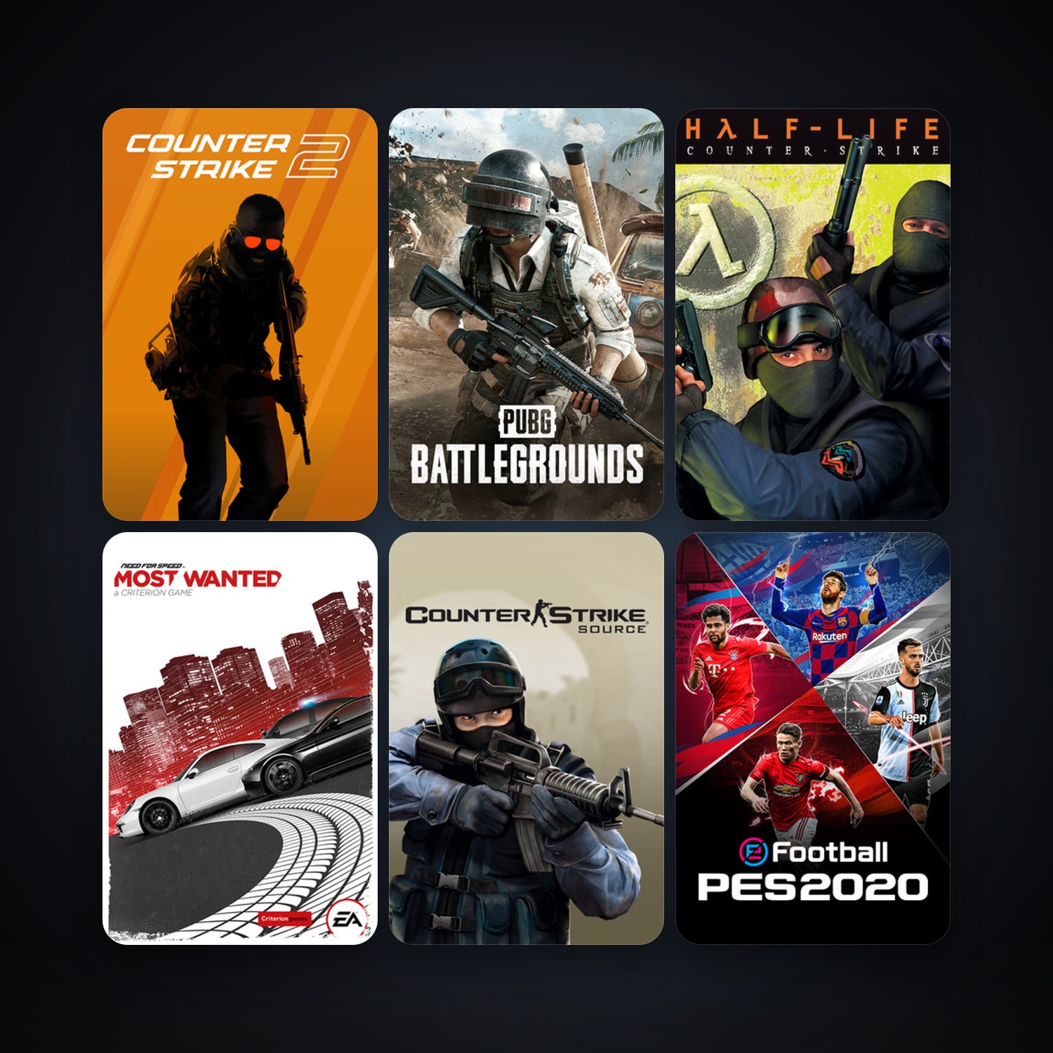 Counter-Strike + Counter-Strike: Source, 35 games, Steam 17, clean — HabibiAccounts