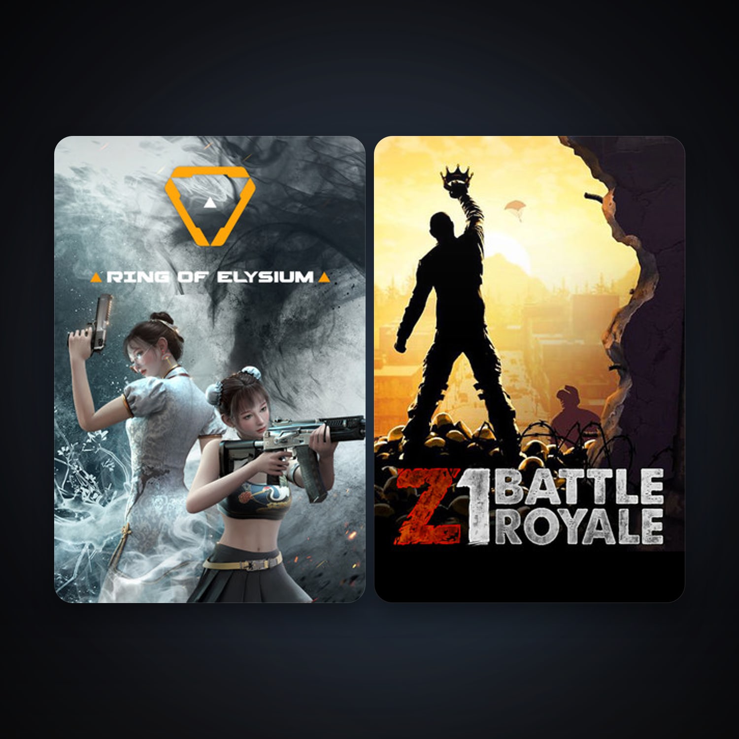 Z1 Battle Royale + Ring of Elysium, 2 games, clean — HabibiAccounts
