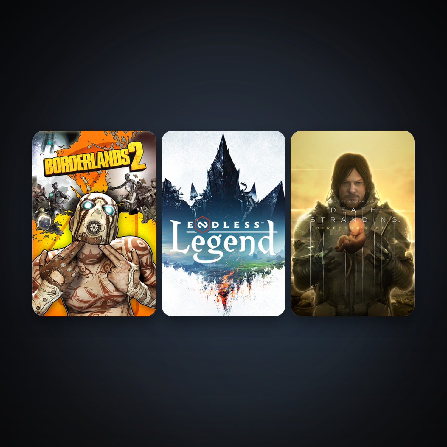 Borderlands 2 + Endless Legend, 5 games, clean — HabibiAccounts