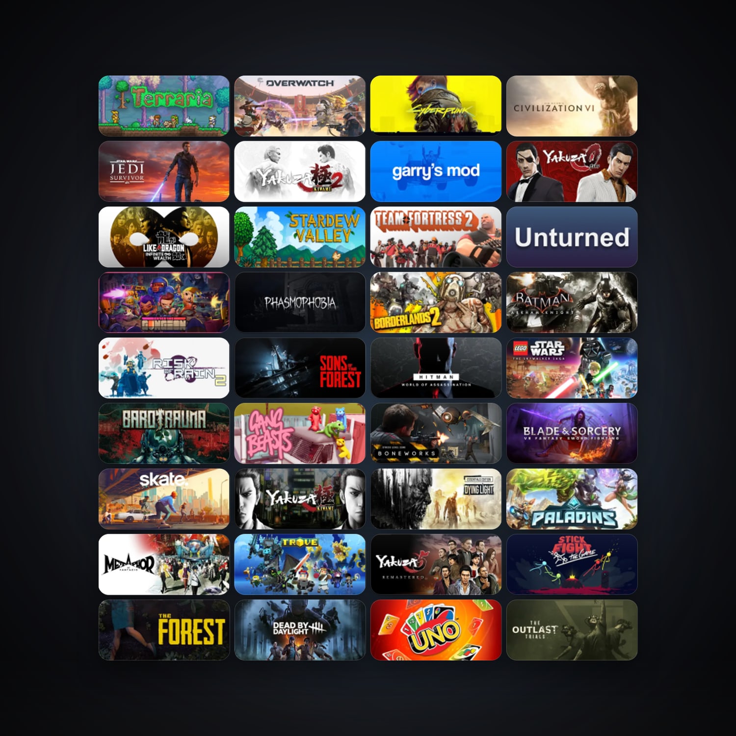 Steam 190 games, Steam 16, clean — HabibiAccounts