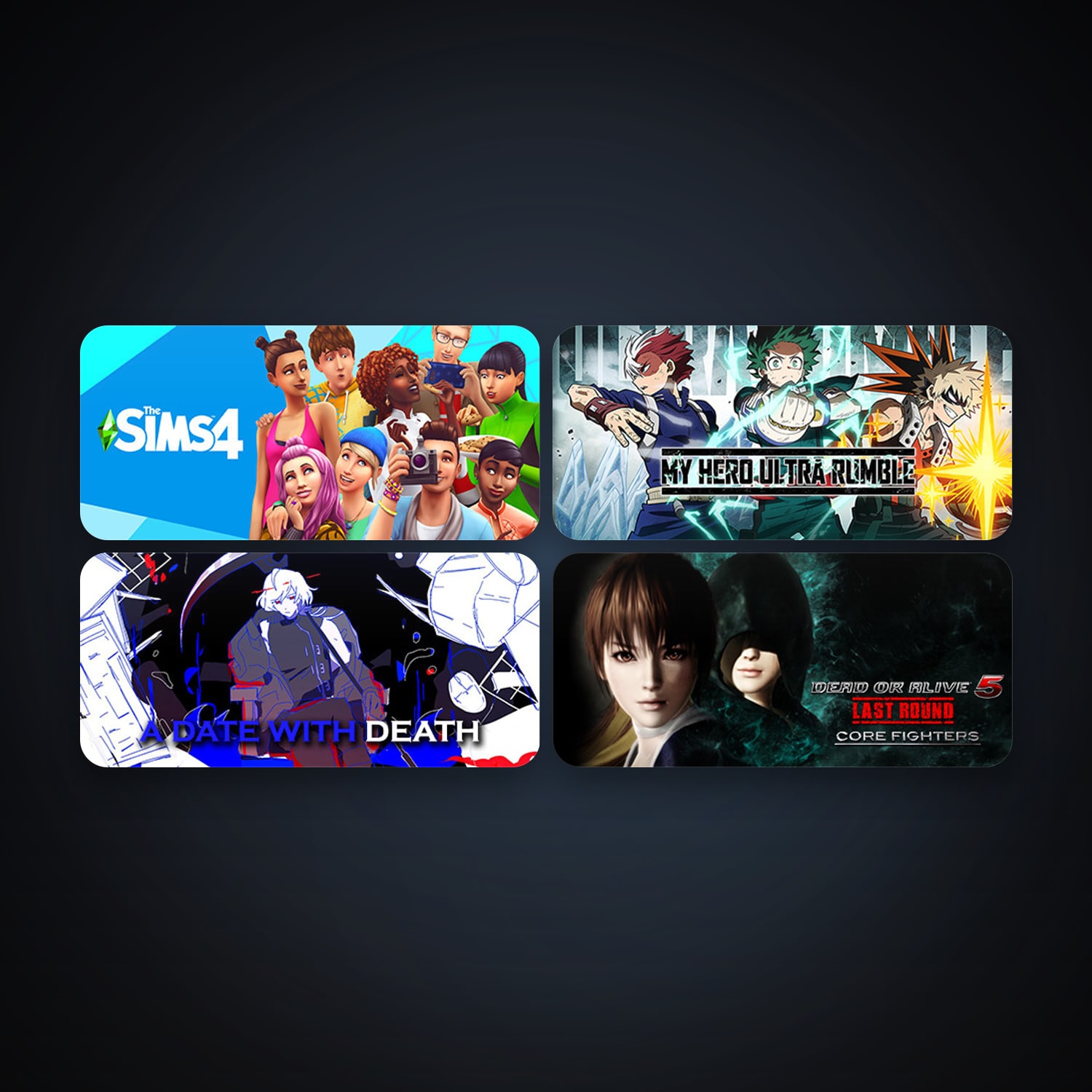 DEAD OR ALIVE 5 Last Round: Core Fighters + The Sims 4, 6 games, clean — HabibiAccounts