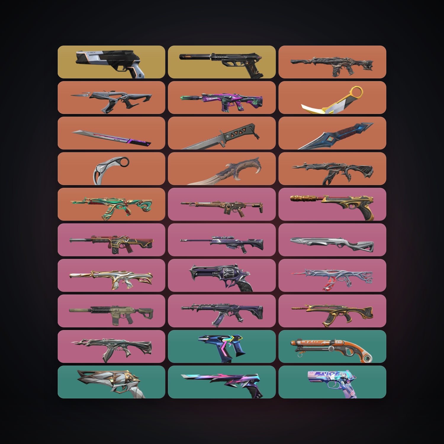 BR Immortal 2 locker — 6 knives, 72 skins, lvl 531 — HabibiAccounts