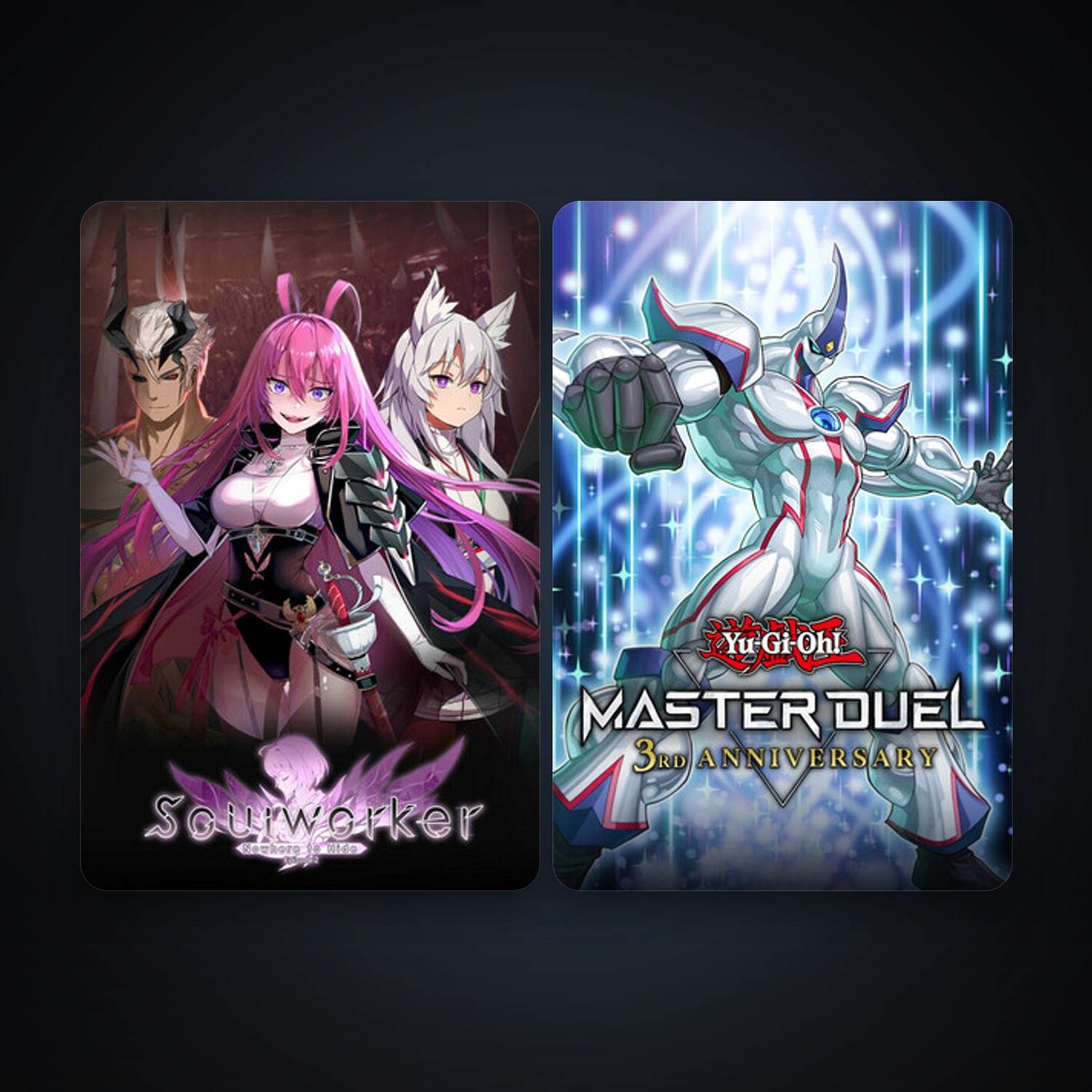 Soulworker + Yu-Gi-Oh! Master Duel, 5 games, clean — HabibiAccounts