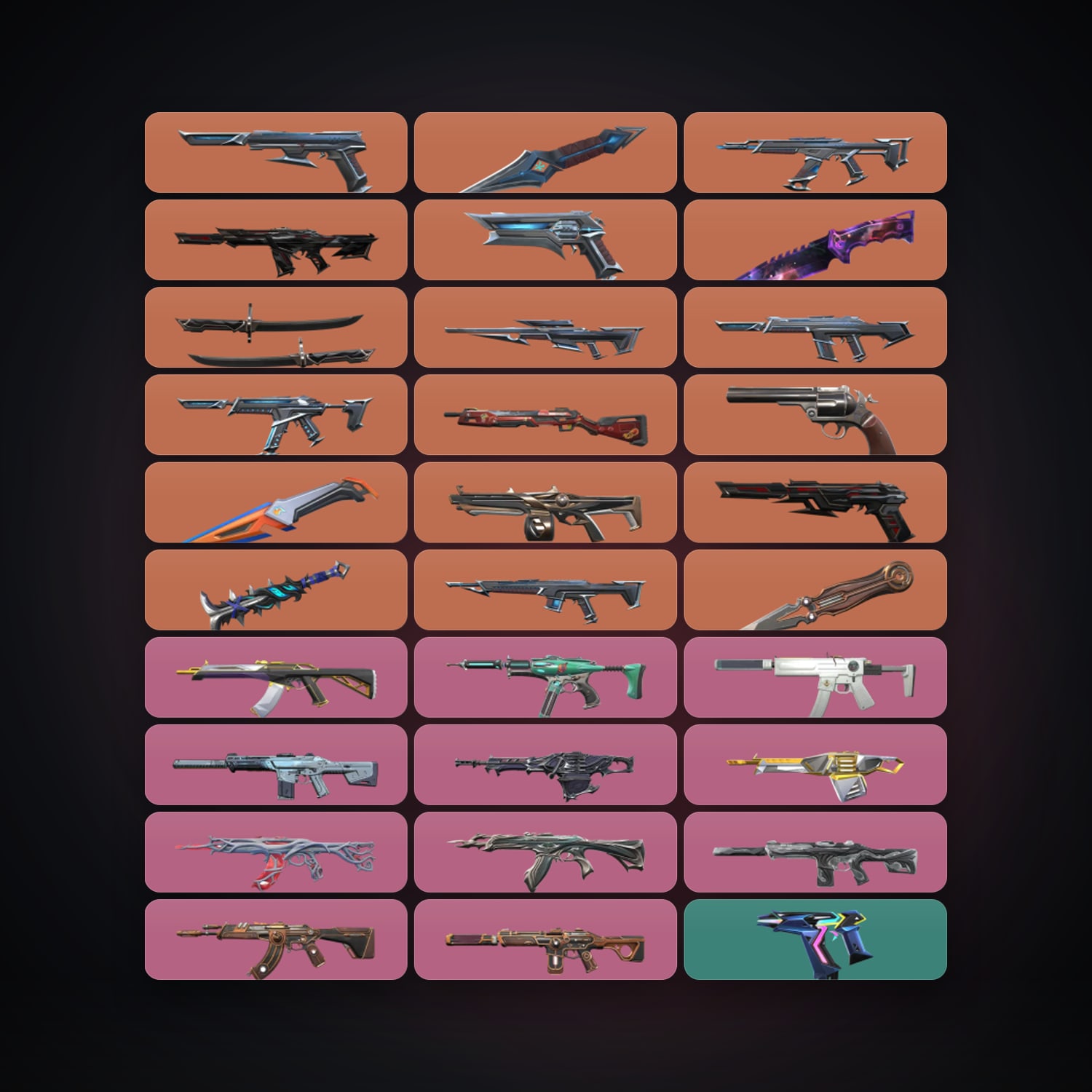 EU Gold 3 locker — 6 knives, 73 skins, lvl 105 — HabibiAccounts