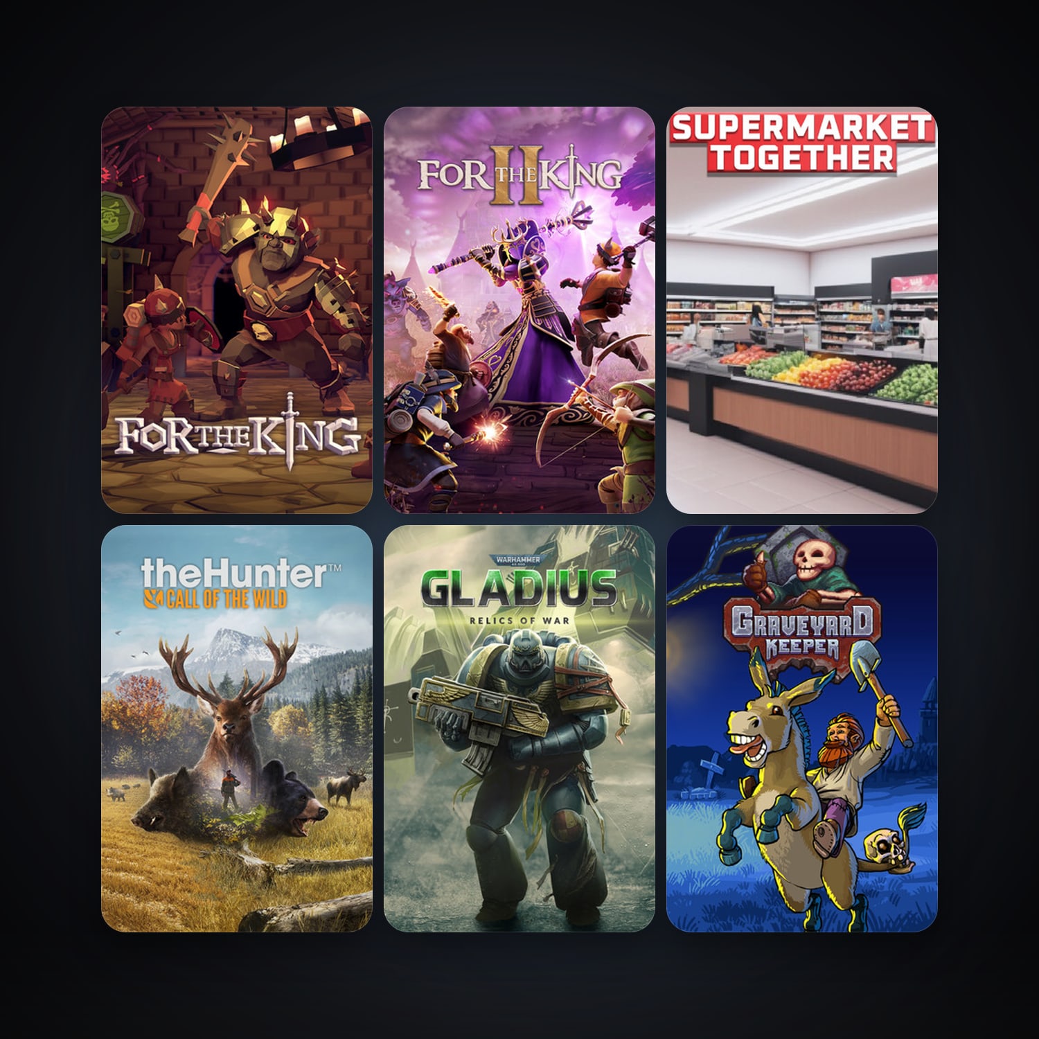 Warhammer 40,000: Gladius - Relics of War + theHunter: Call of the Wild, 16 games, clean — HabibiAccounts
