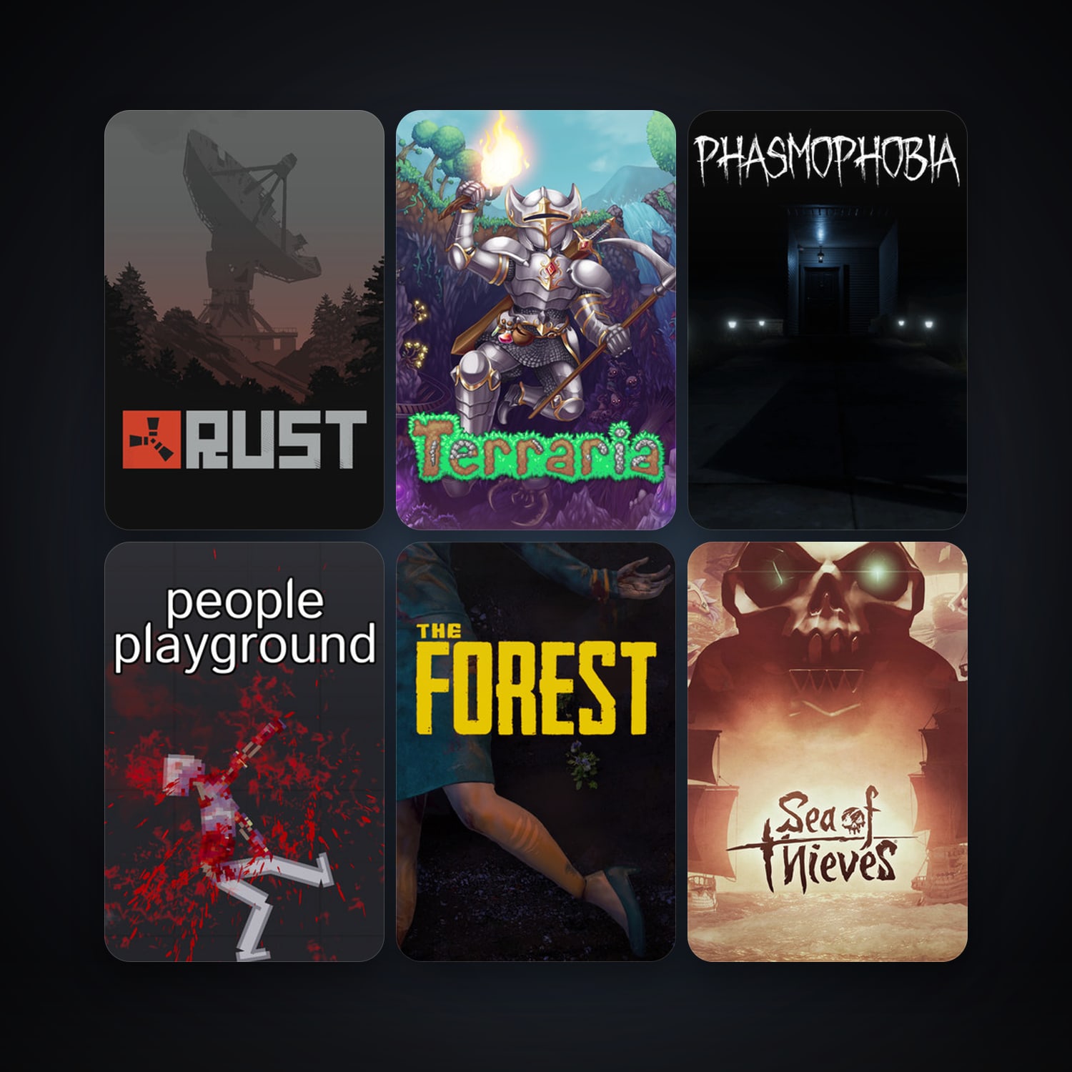 Terraria + The Forest, 76 games, clean — HabibiAccounts
