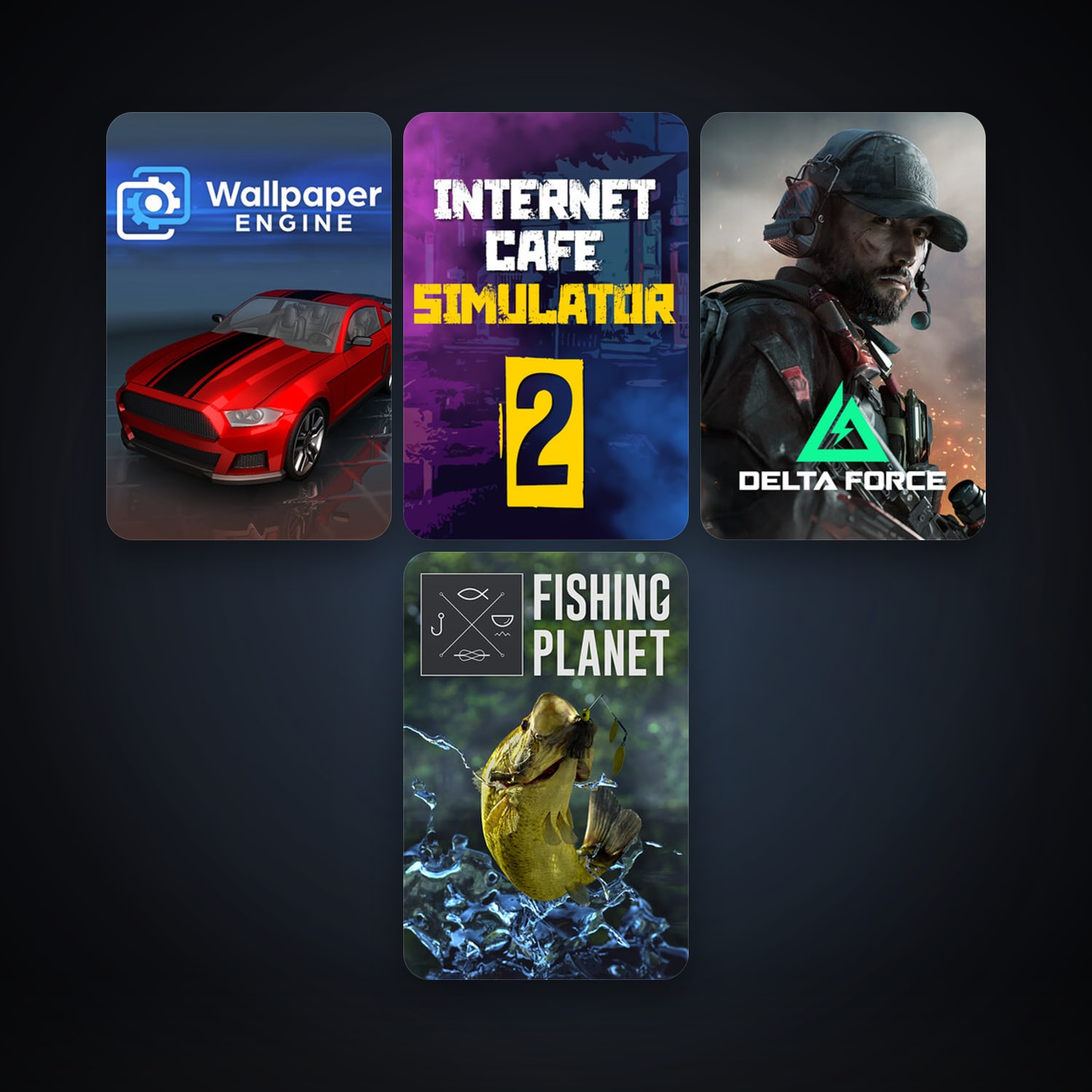 Fishing Planet + Wallpaper Engine, 15 games, clean — HabibiAccounts