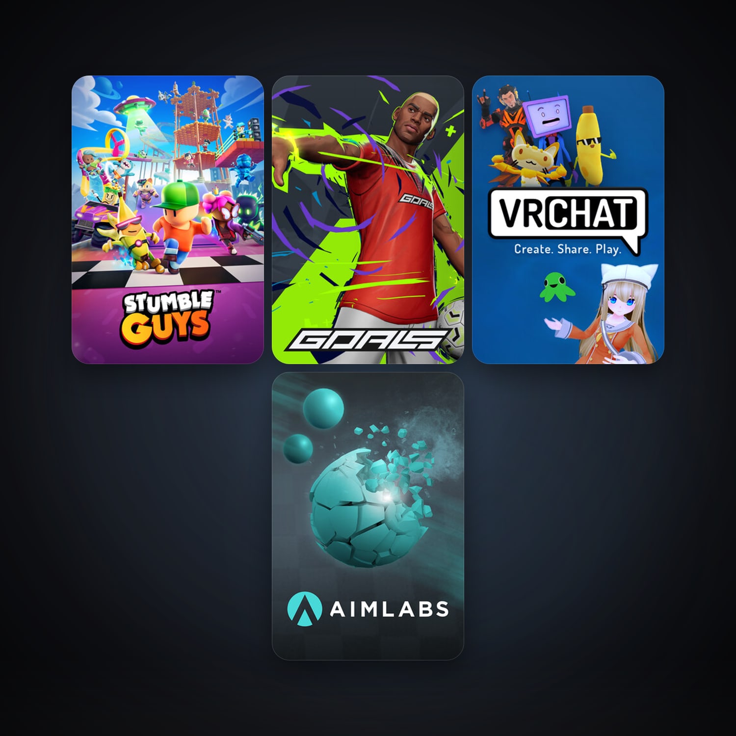 VRChat + Aimlabs, 12 games, clean — HabibiAccounts