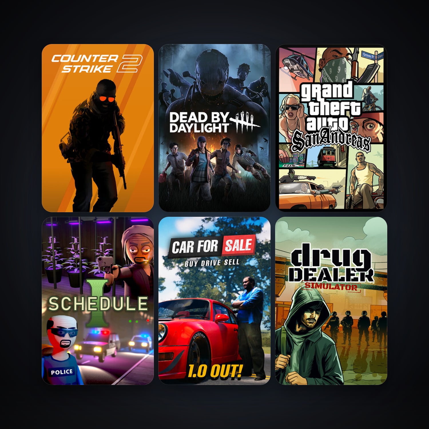CS2 Prime + Grand Theft Auto: Vice City, 55 games, clean — HabibiAccounts