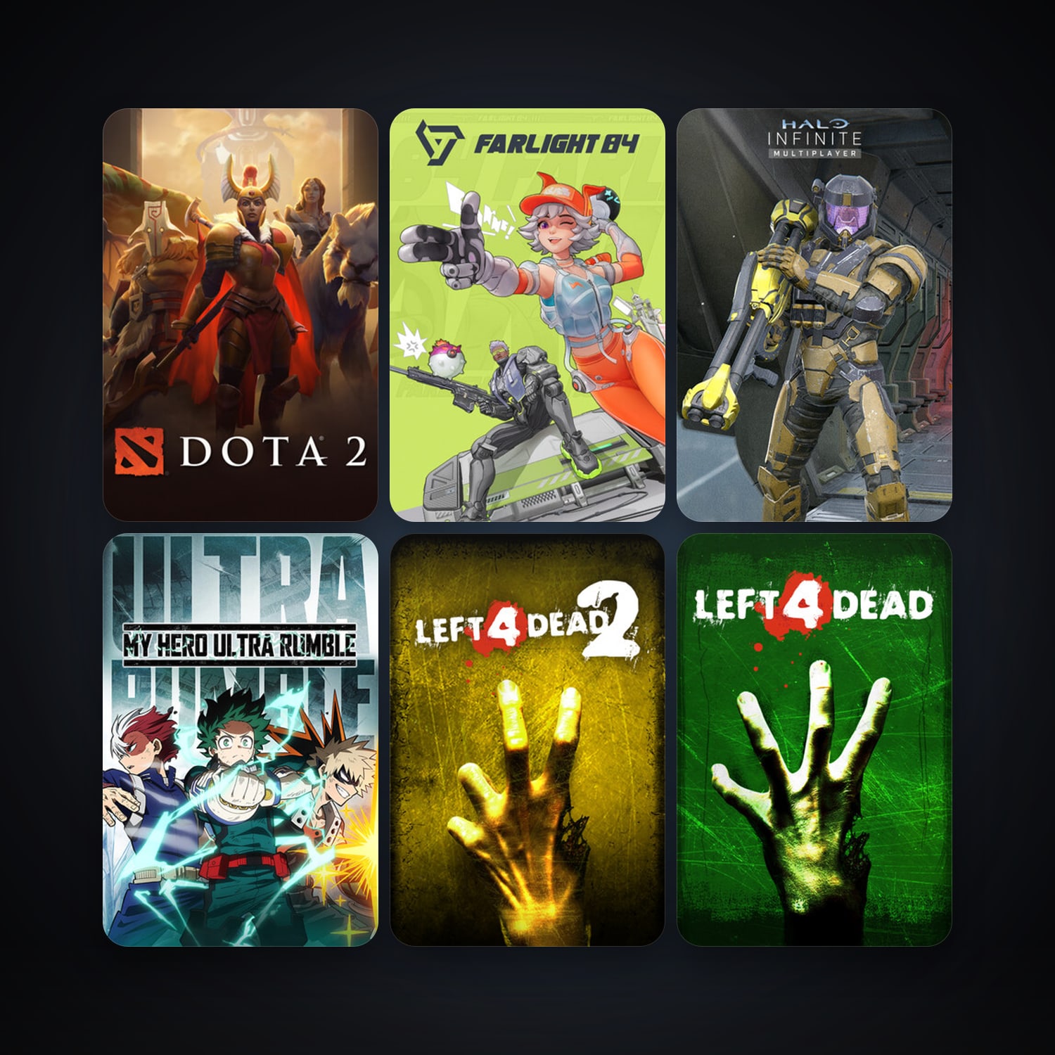 Left 4 Dead + Left 4 Dead 2, 12 games, clean — HabibiAccounts