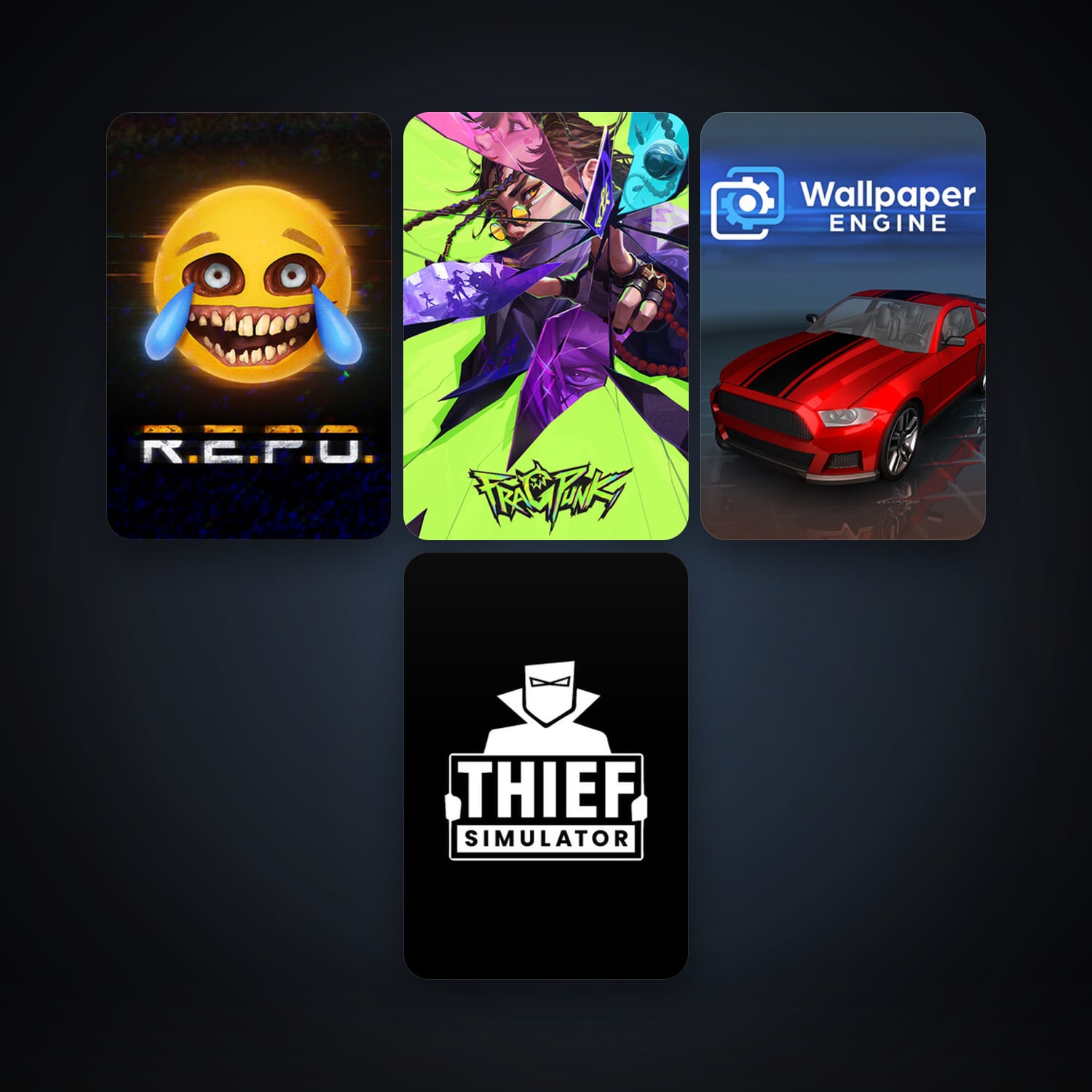 Wallpaper Engine + Thief Simulator, 8 games, clean — HabibiAccounts