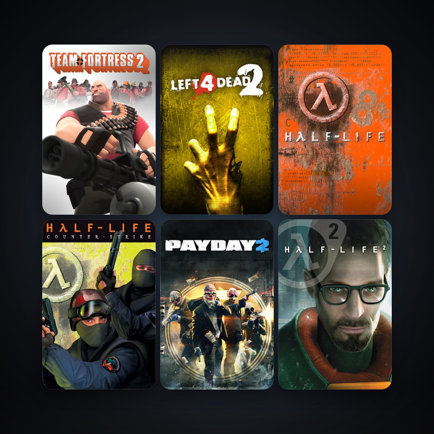 Counter-Strike + Half-Life, 14 games, clean — HabibiAccounts
