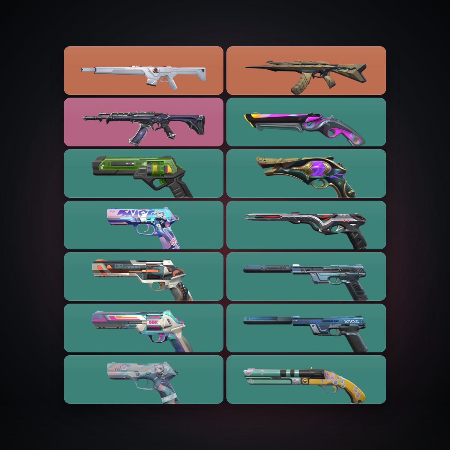 AP Gold 2 locker — 14 skins, lvl 261 — HabibiAccounts