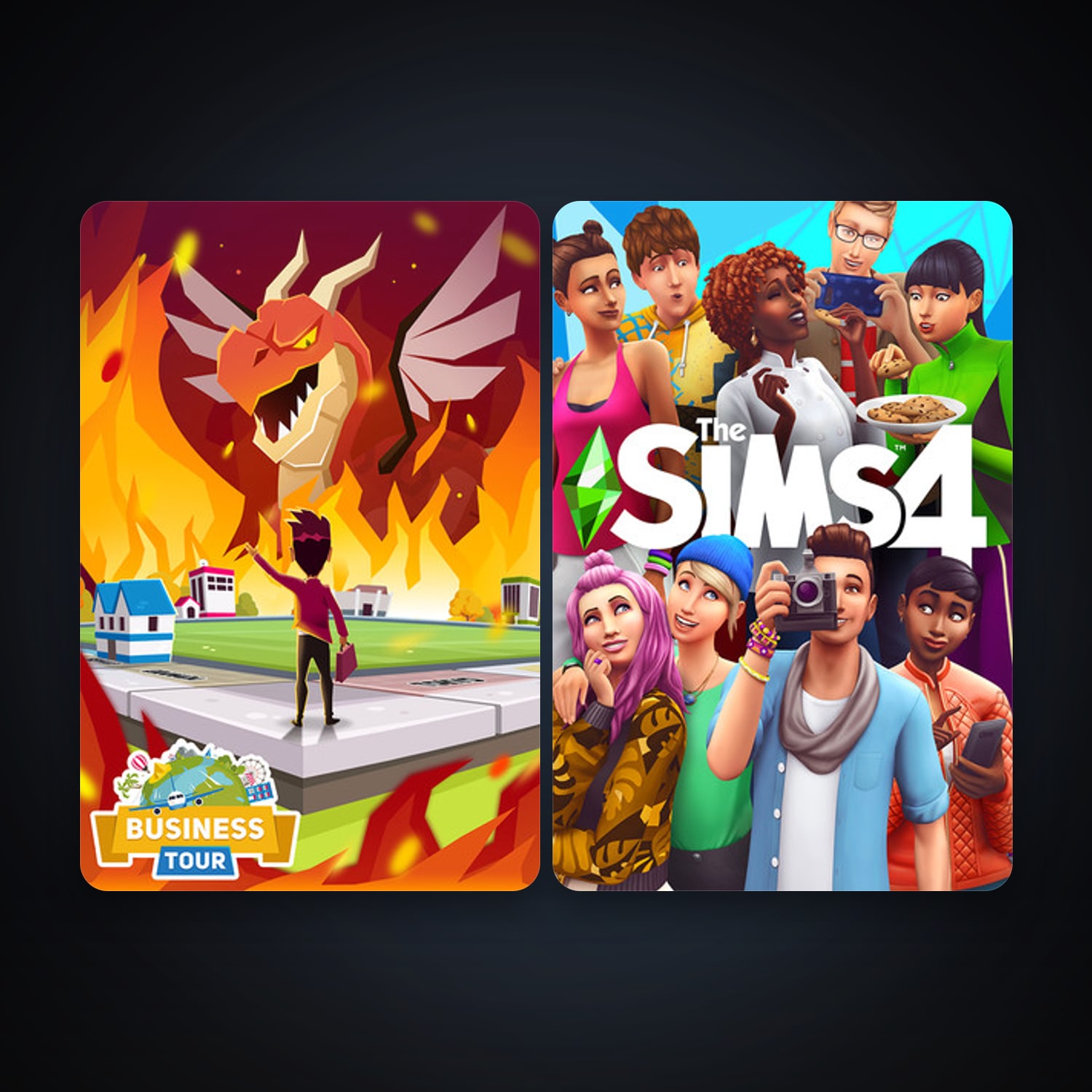 Business Tour - Board Game with Online Multiplayer + The Sims 4, 3 games, clean — HabibiAccounts