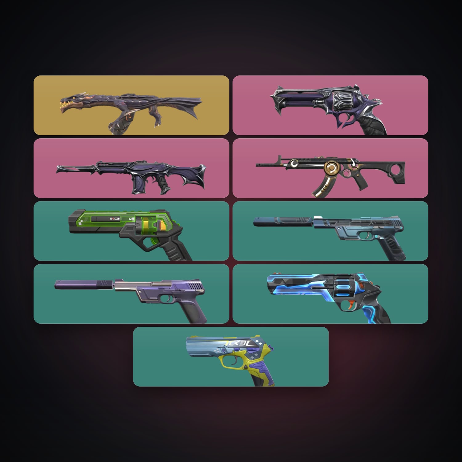 AP Gold 3 locker — 9 skins, lvl 124 — HabibiAccounts