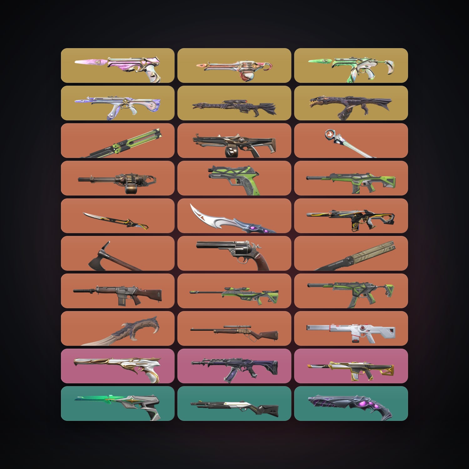 AP Silver 2 locker — 7 knives, 58 skins, lvl 227 — HabibiAccounts