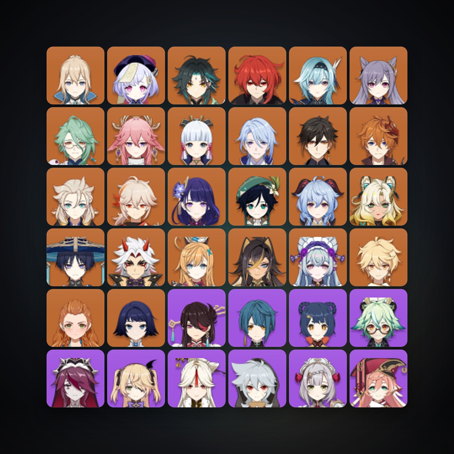 Genshin Impact | AR 60 | 69 Chars | 23× 5★ — Genshin / miHoYo Account — HabibiAccounts
