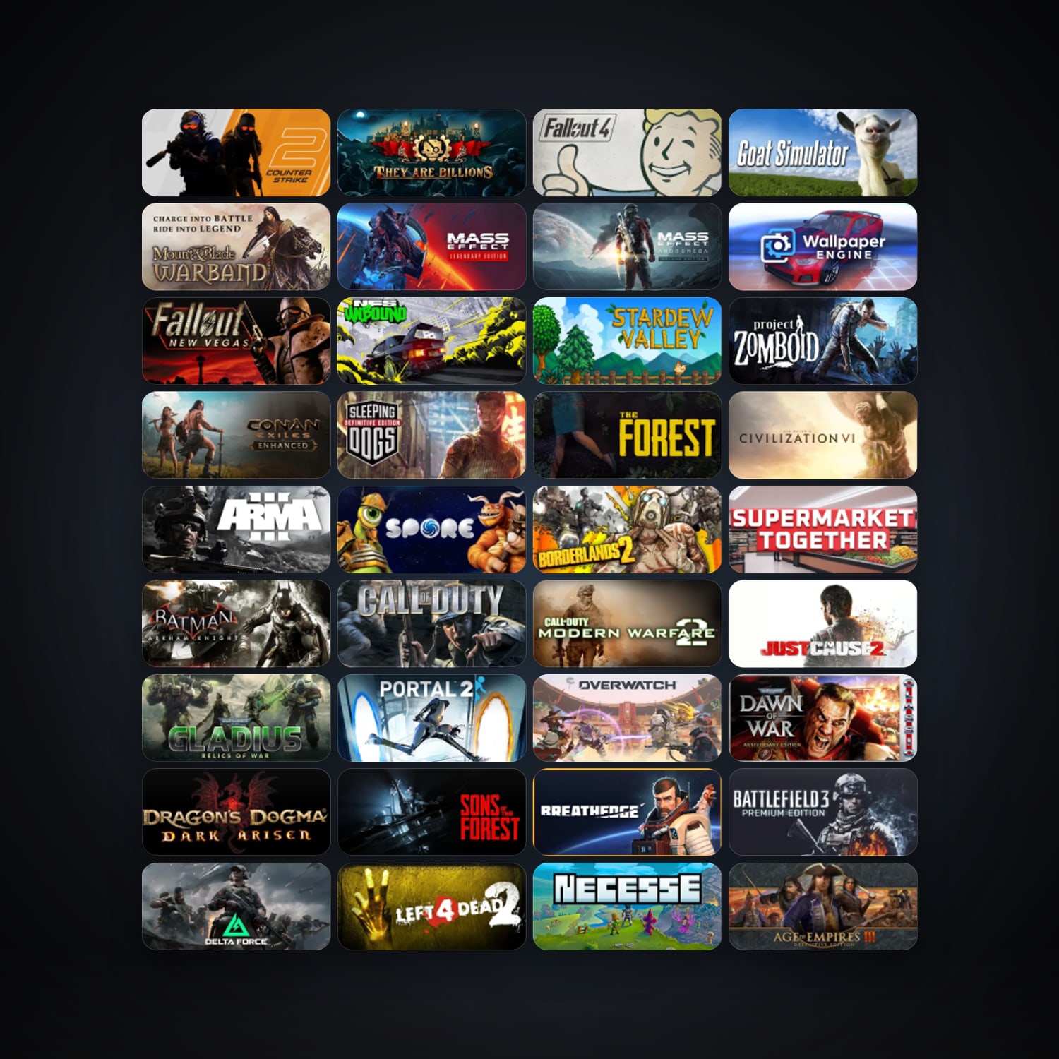 Counter-Strike + Half-Life, 133 games, clean — HabibiAccounts