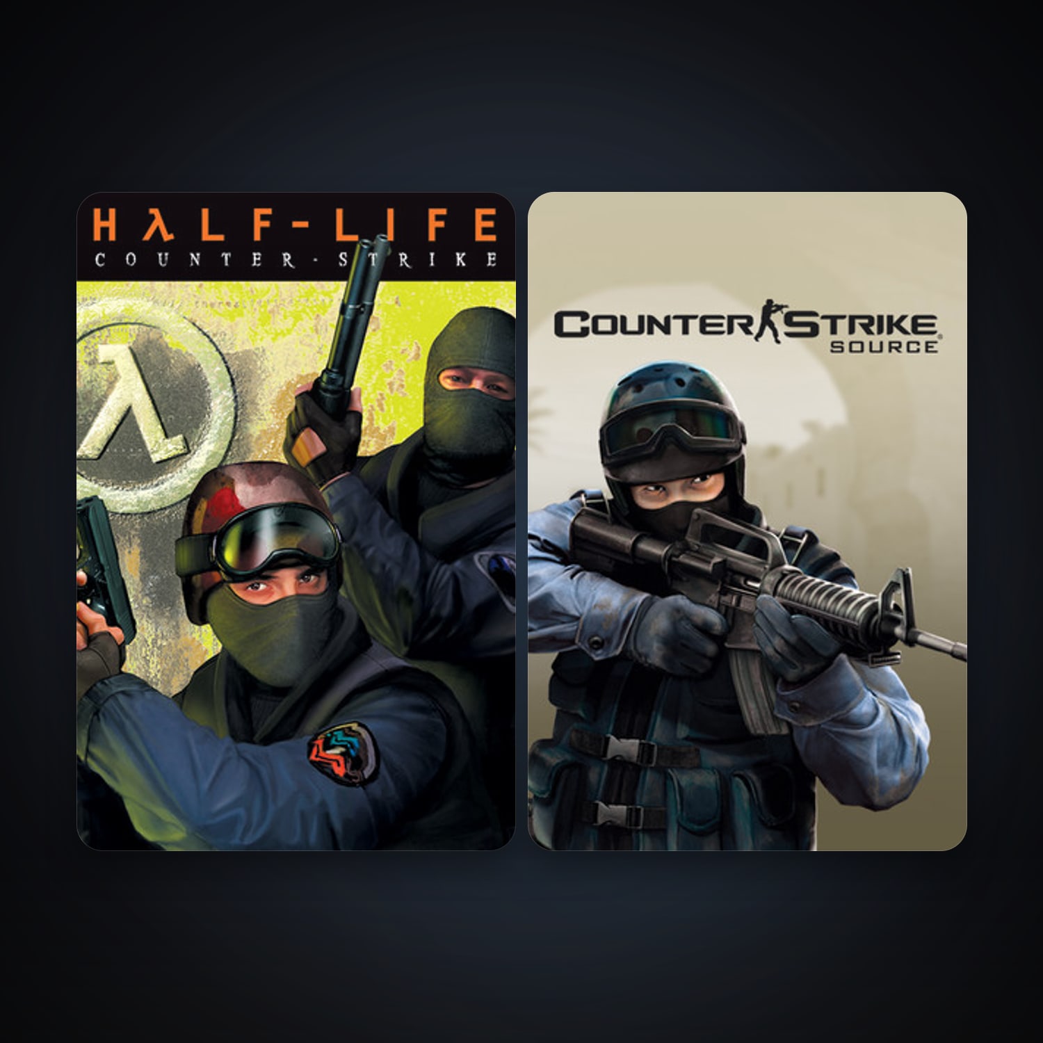 Counter-Strike + Counter-Strike: Source, 6 games, clean — HabibiAccounts