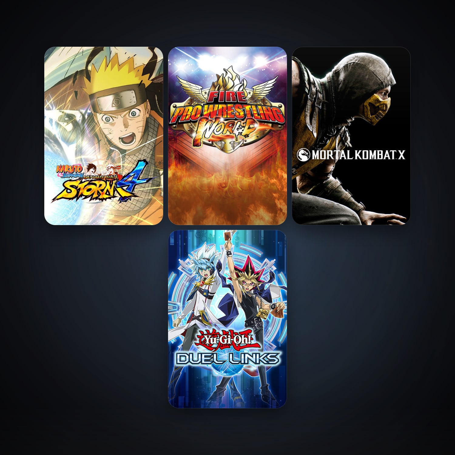 Mortal Kombat X + NARUTO SHIPPUDEN: Ultimate Ninja STORM 4, 5 games, clean — HabibiAccounts
