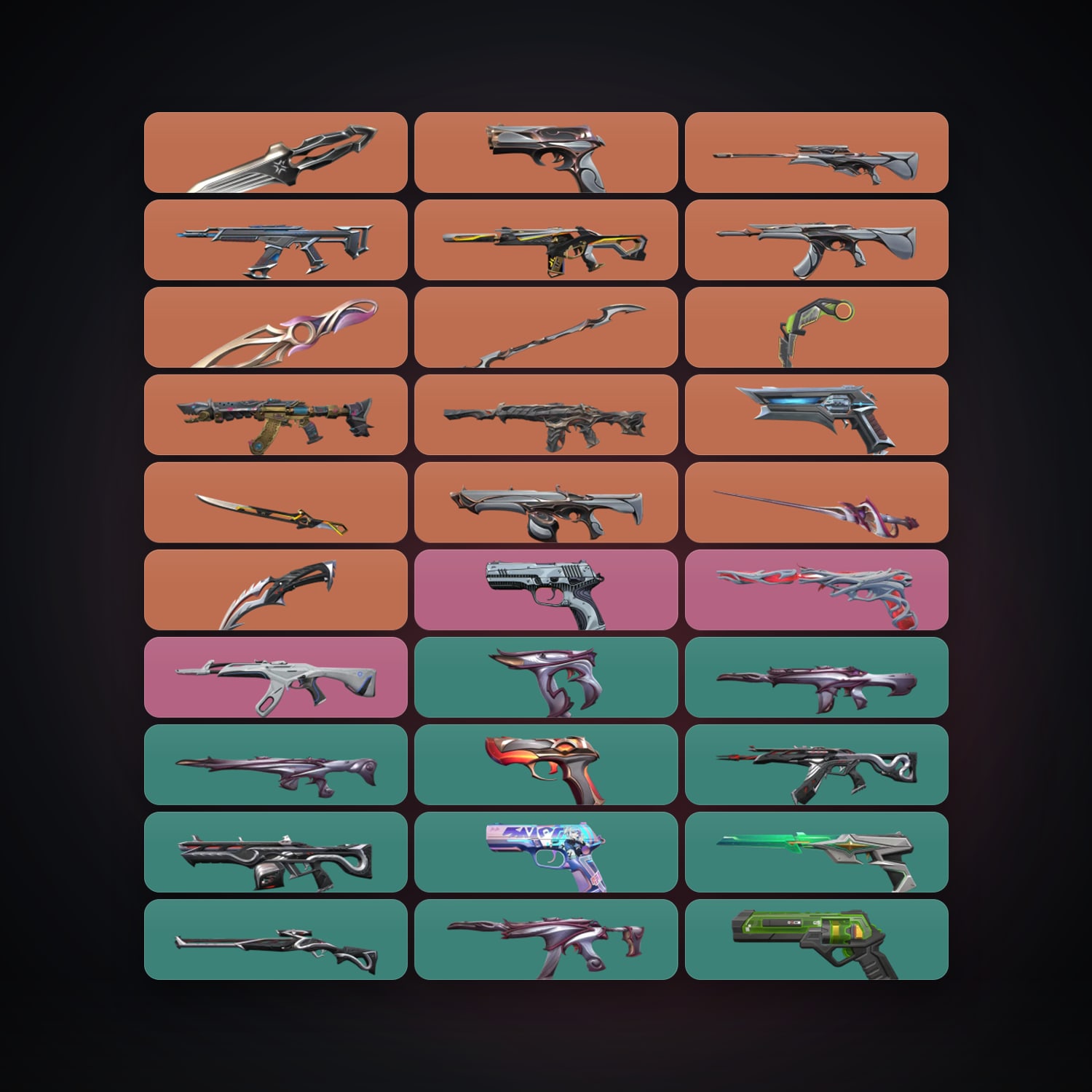 AP Plat 1 locker — 7 knives, 52 skins, lvl 265 — HabibiAccounts