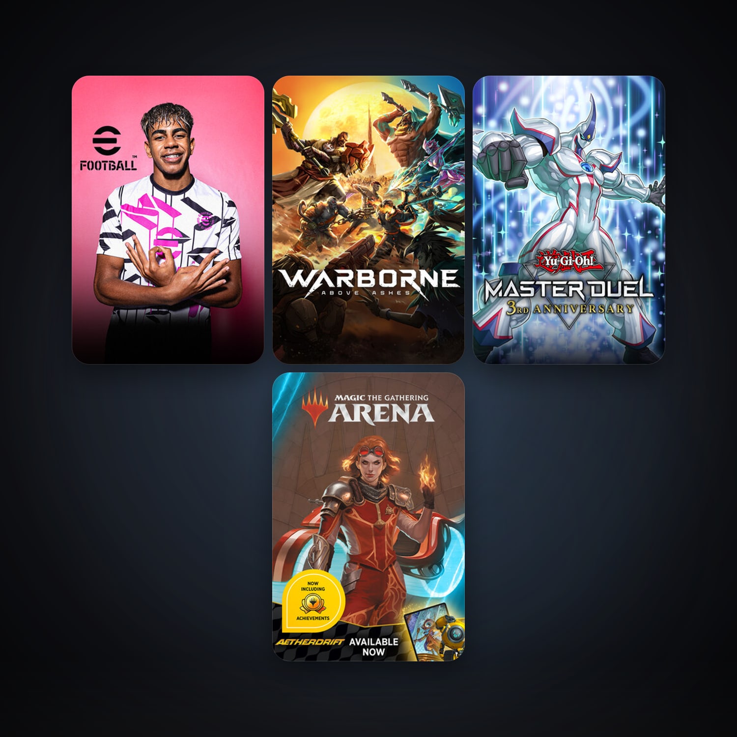 Yu-Gi-Oh! Master Duel + eFootball 2024, 6 games, clean — HabibiAccounts