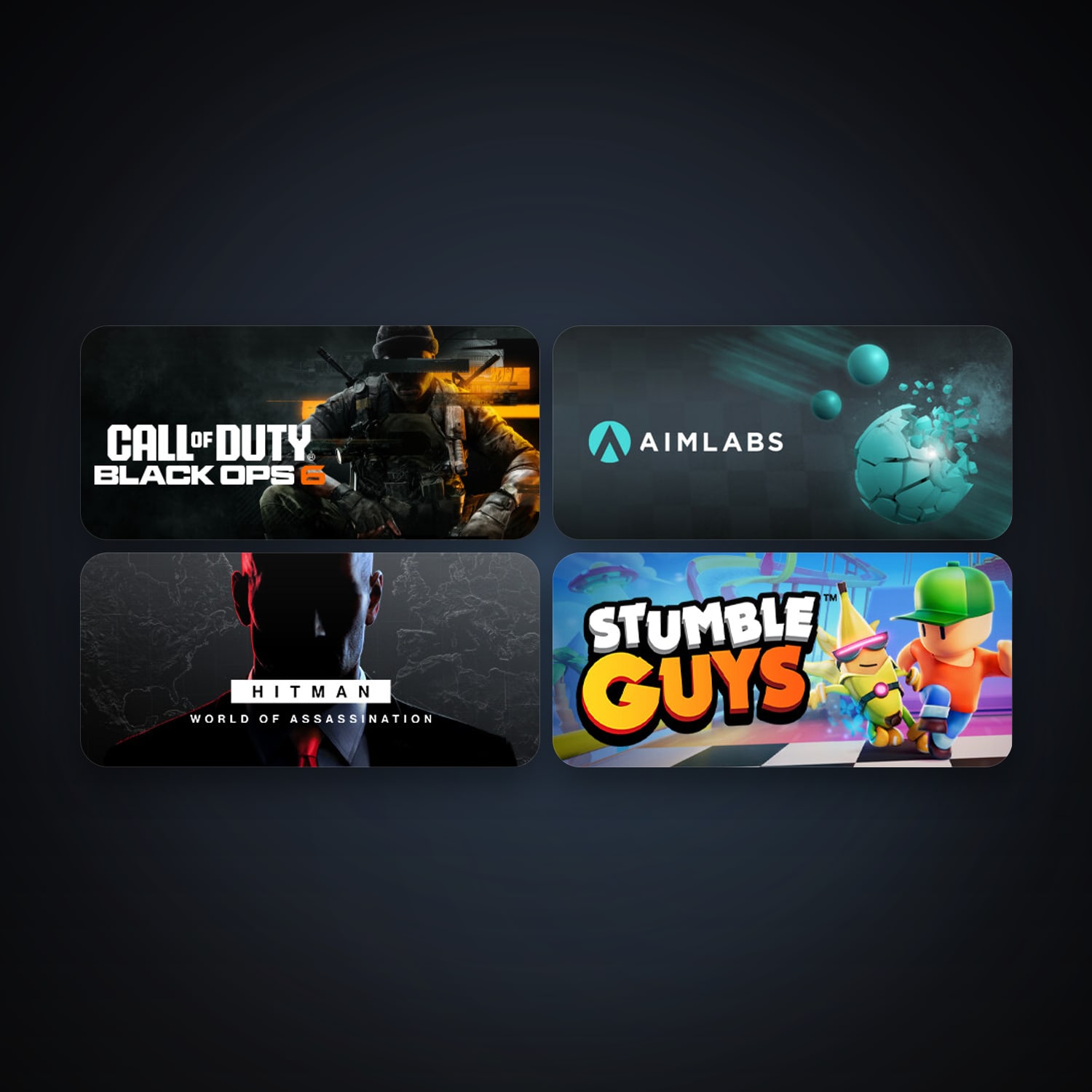 Aimlabs + HITMAN World of Assassination, 11 games, clean — HabibiAccounts