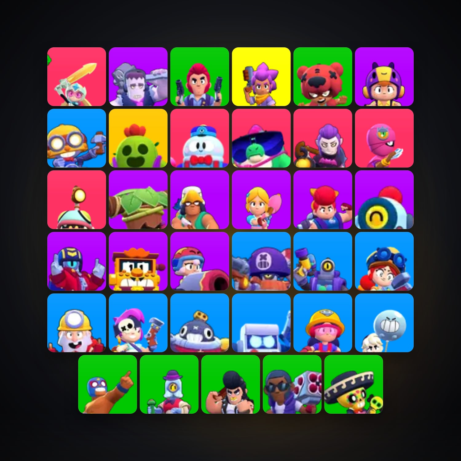36 Brawlers | 4.7K Trophies | TH 11 — HabibiAccounts