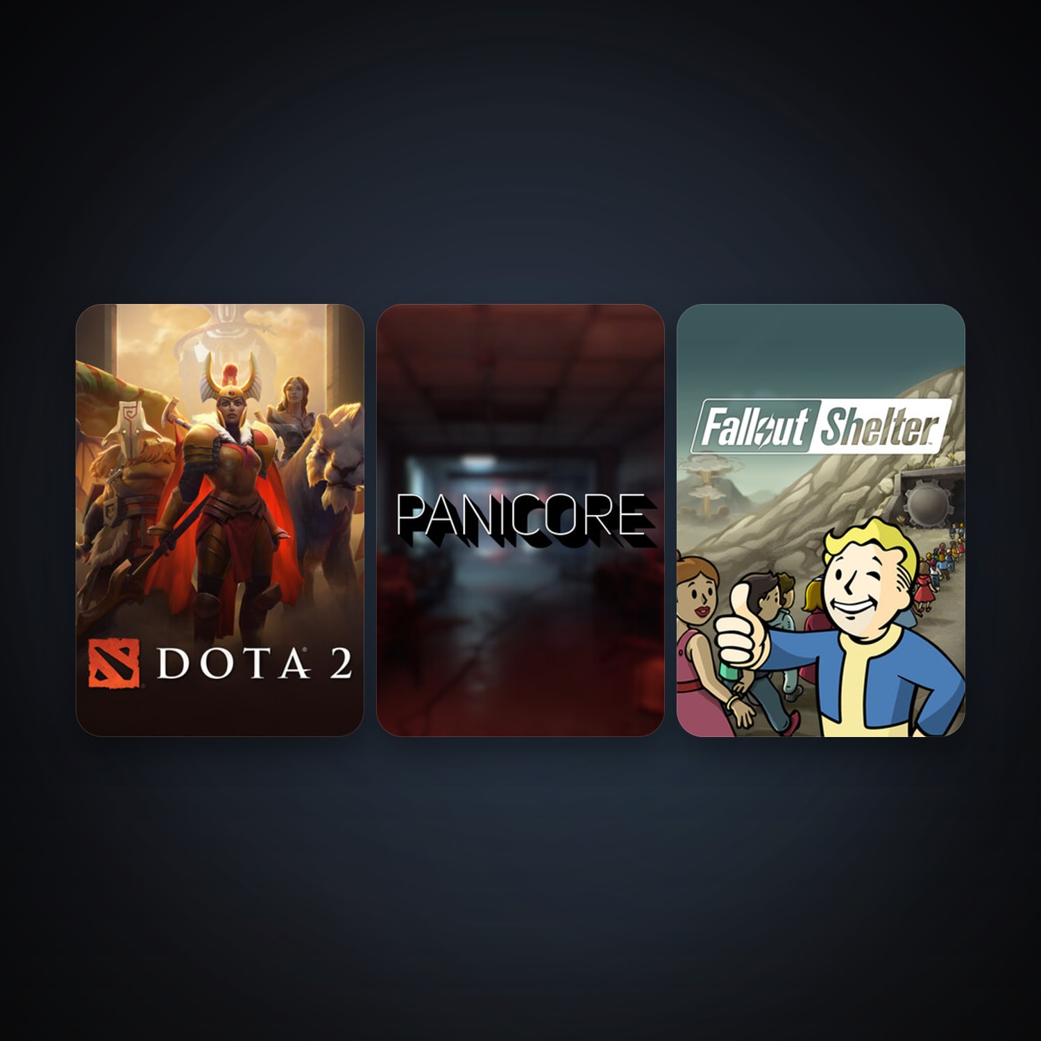 Dota 2 + Fallout Shelter, 6 games, clean — HabibiAccounts