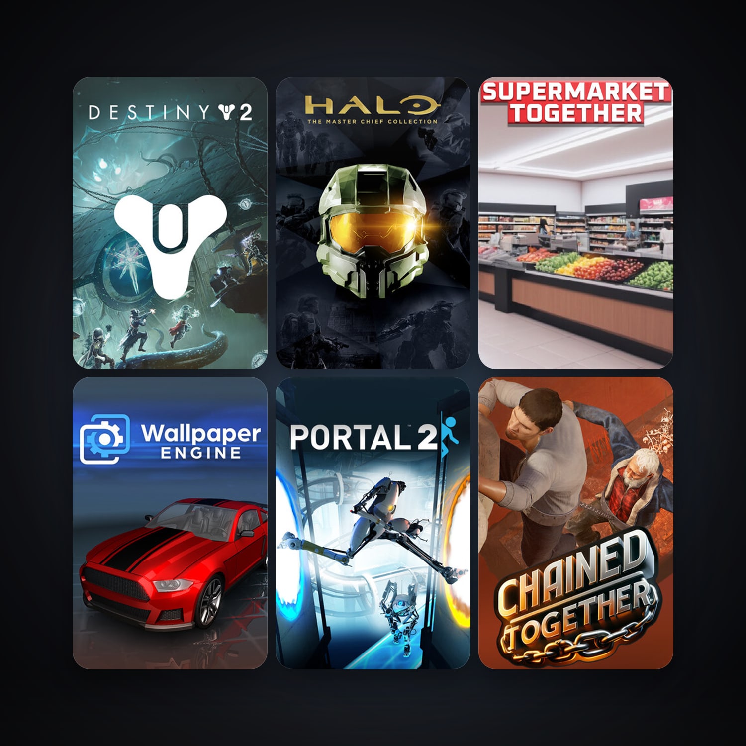 Portal 2 + Wallpaper Engine, 9 games, clean — HabibiAccounts