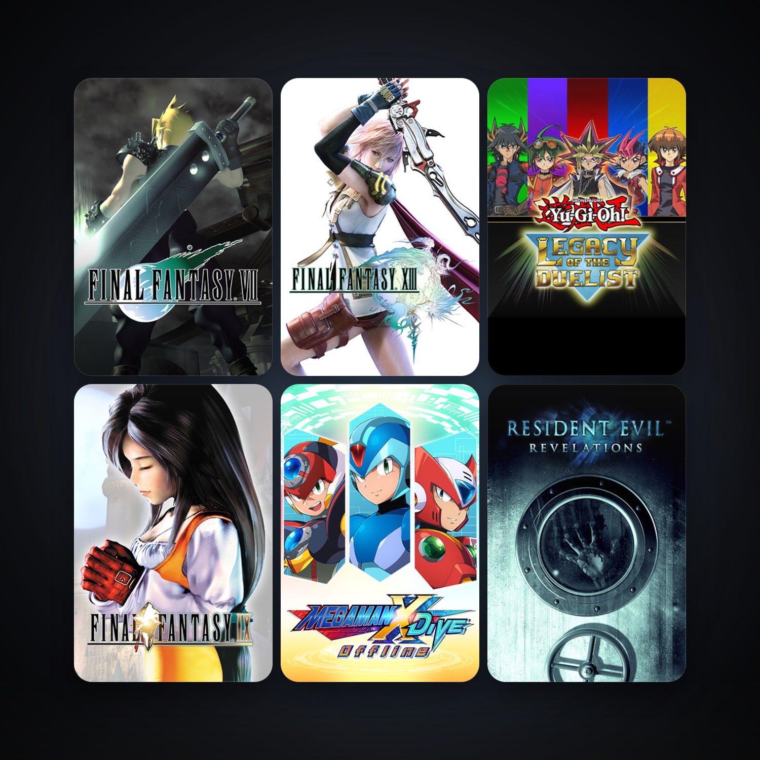 FINAL FANTASY VII + FINAL FANTASY VIII, 19 games, clean — HabibiAccounts