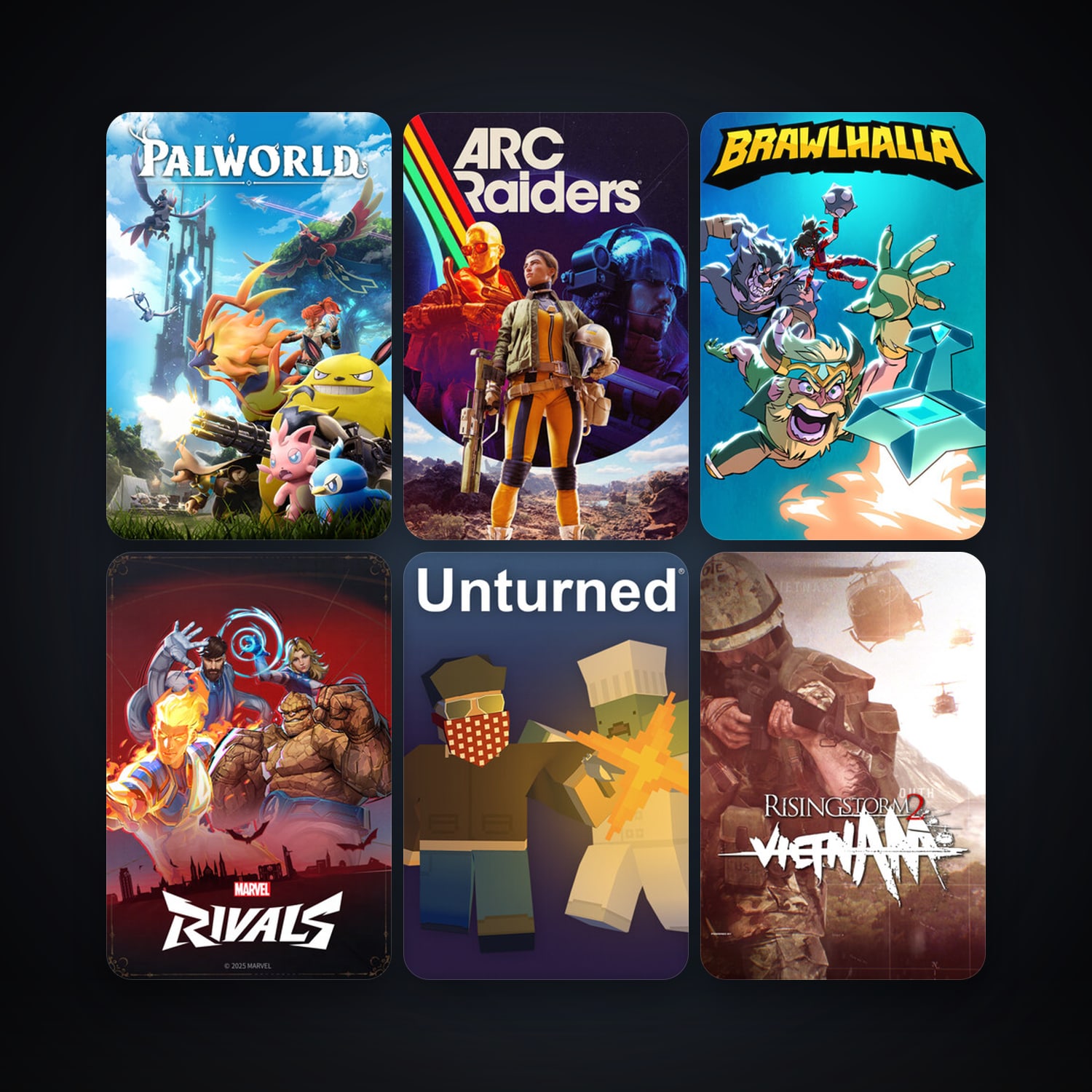 Brawlhalla + Unturned, 9 games, clean — HabibiAccounts
