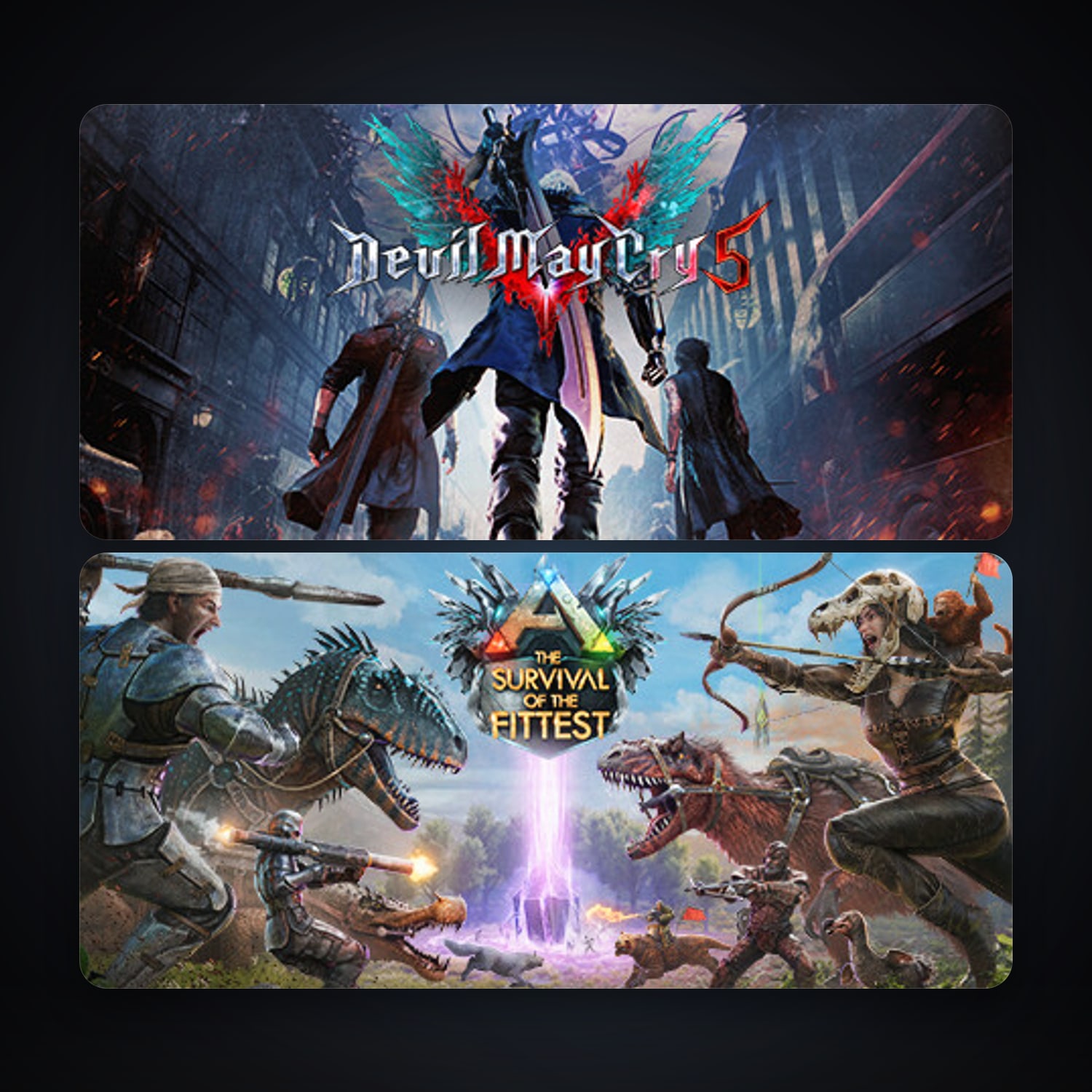 ARK: The Survival Of The Fittest + Devil May Cry 5, 3 games, clean — HabibiAccounts