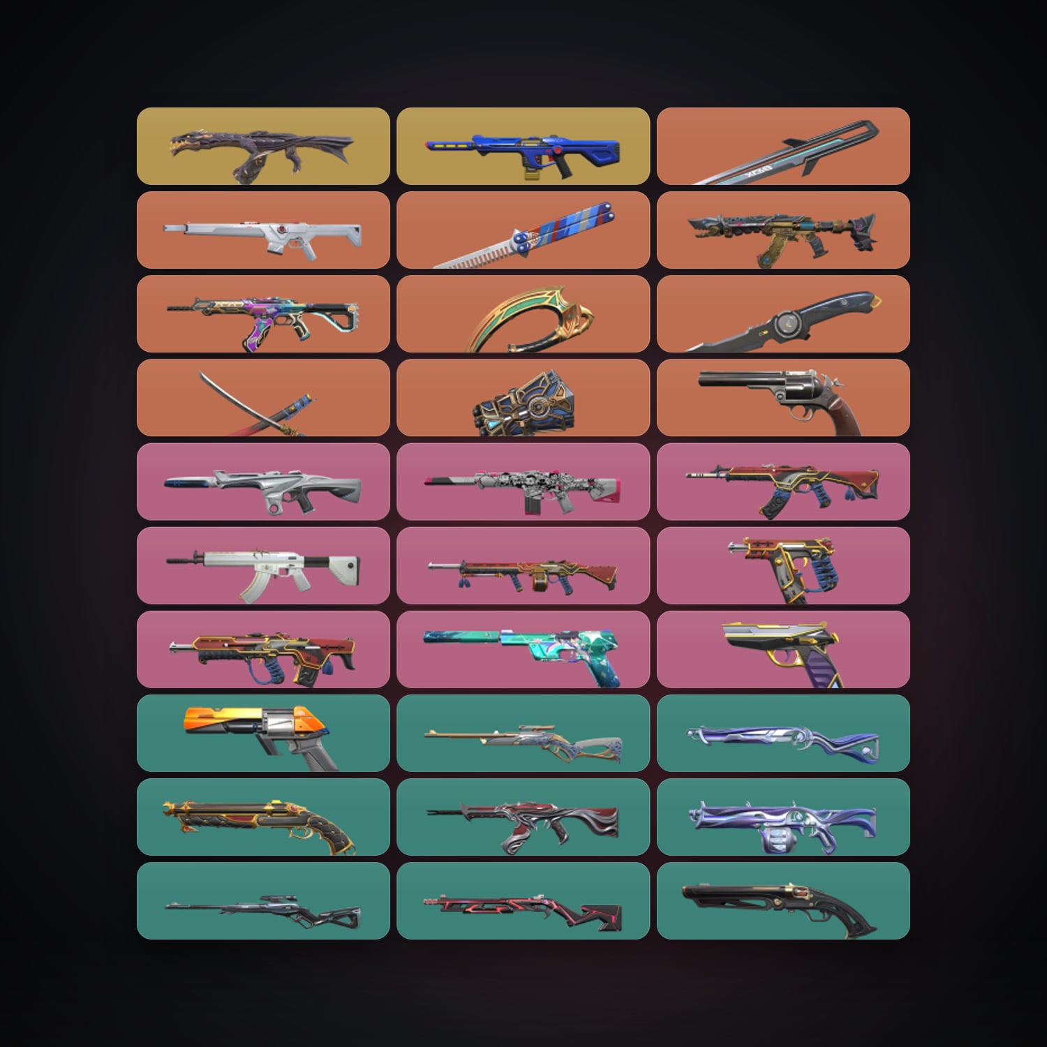 LA Iron 3 locker — 6 knives, 106 skins, lvl 86 · 261357964 — HabibiAccounts