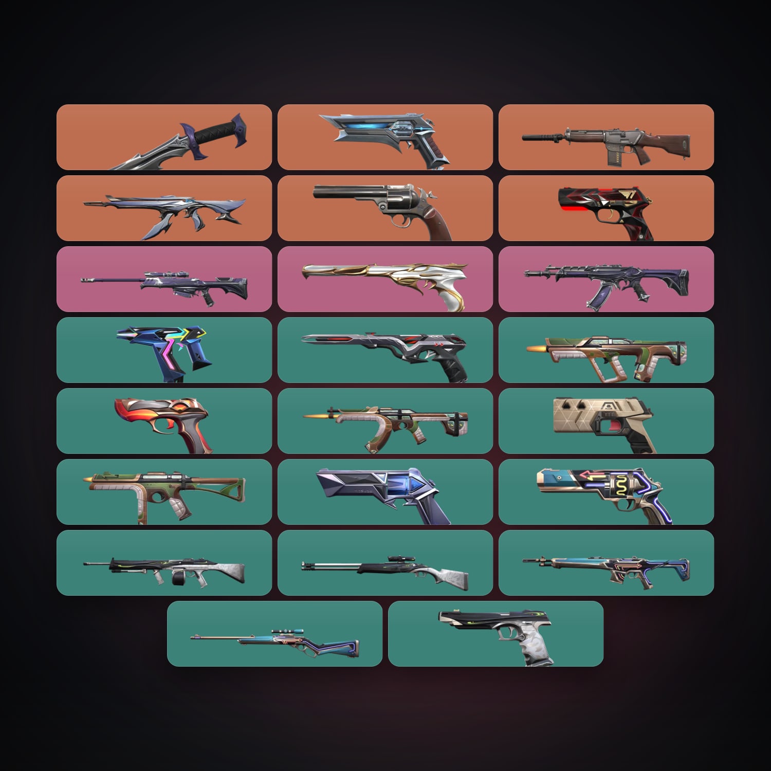 AP Gold 1 locker — 1 knives, 23 skins, lvl 117 — HabibiAccounts