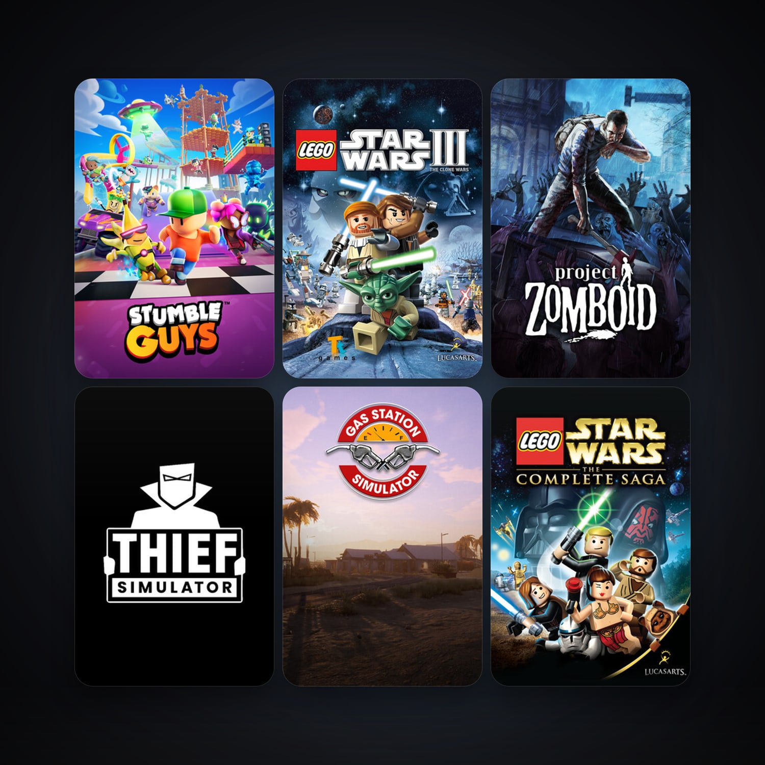 Free CS2 (No Prime) + LEGO Star Wars - The Complete Saga, 40 games, clean — HabibiAccounts