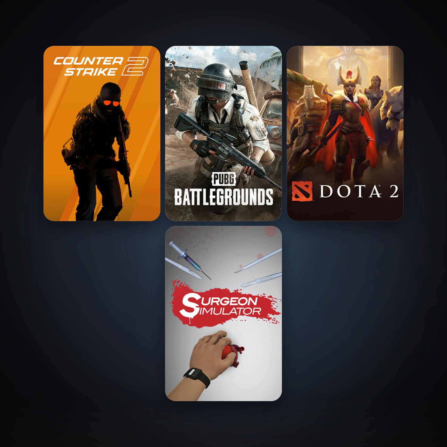 Dota 2 + CS2 Prime, 4 games, clean — HabibiAccounts