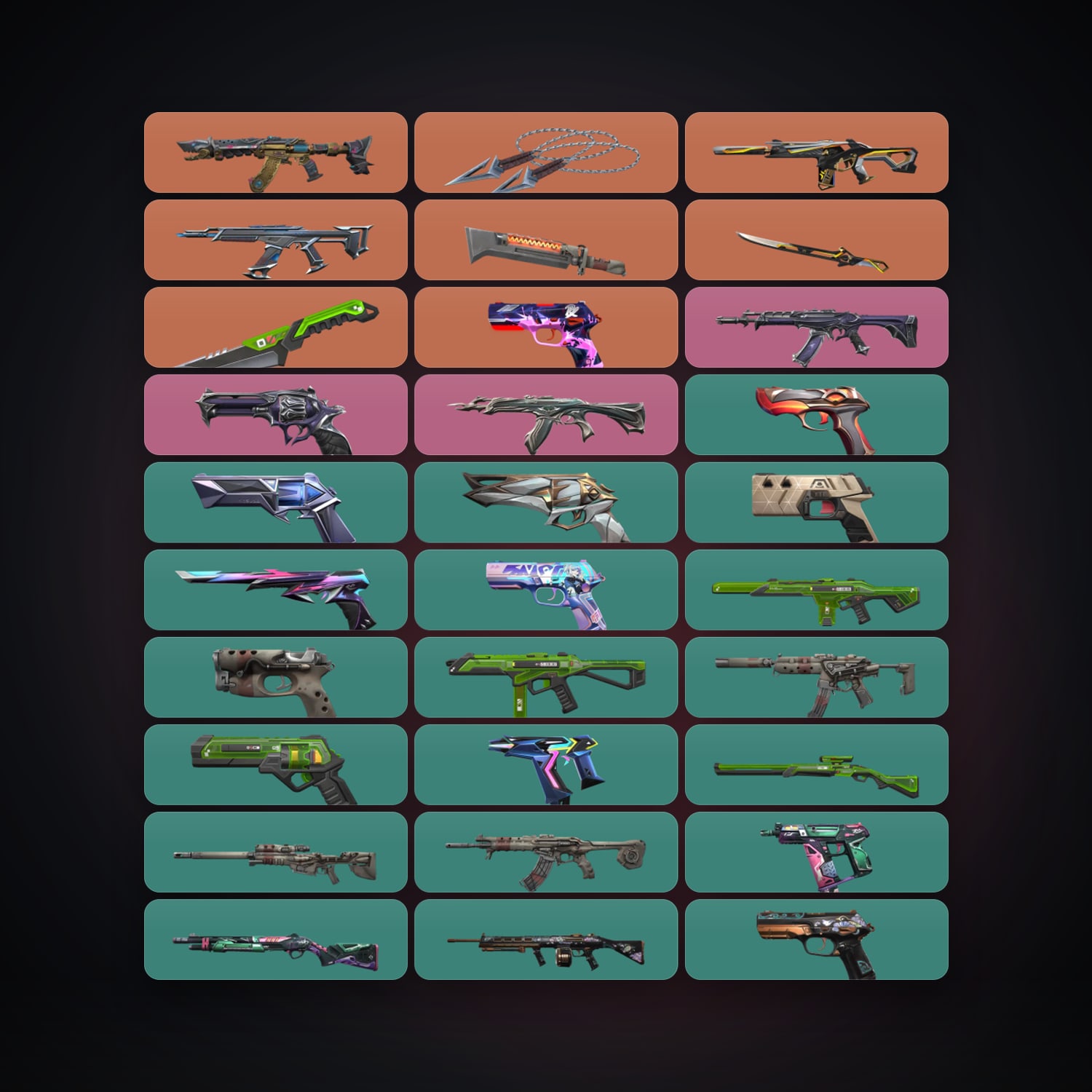 AP Silver 2 locker — 4 knives, 44 skins, lvl 271 — HabibiAccounts