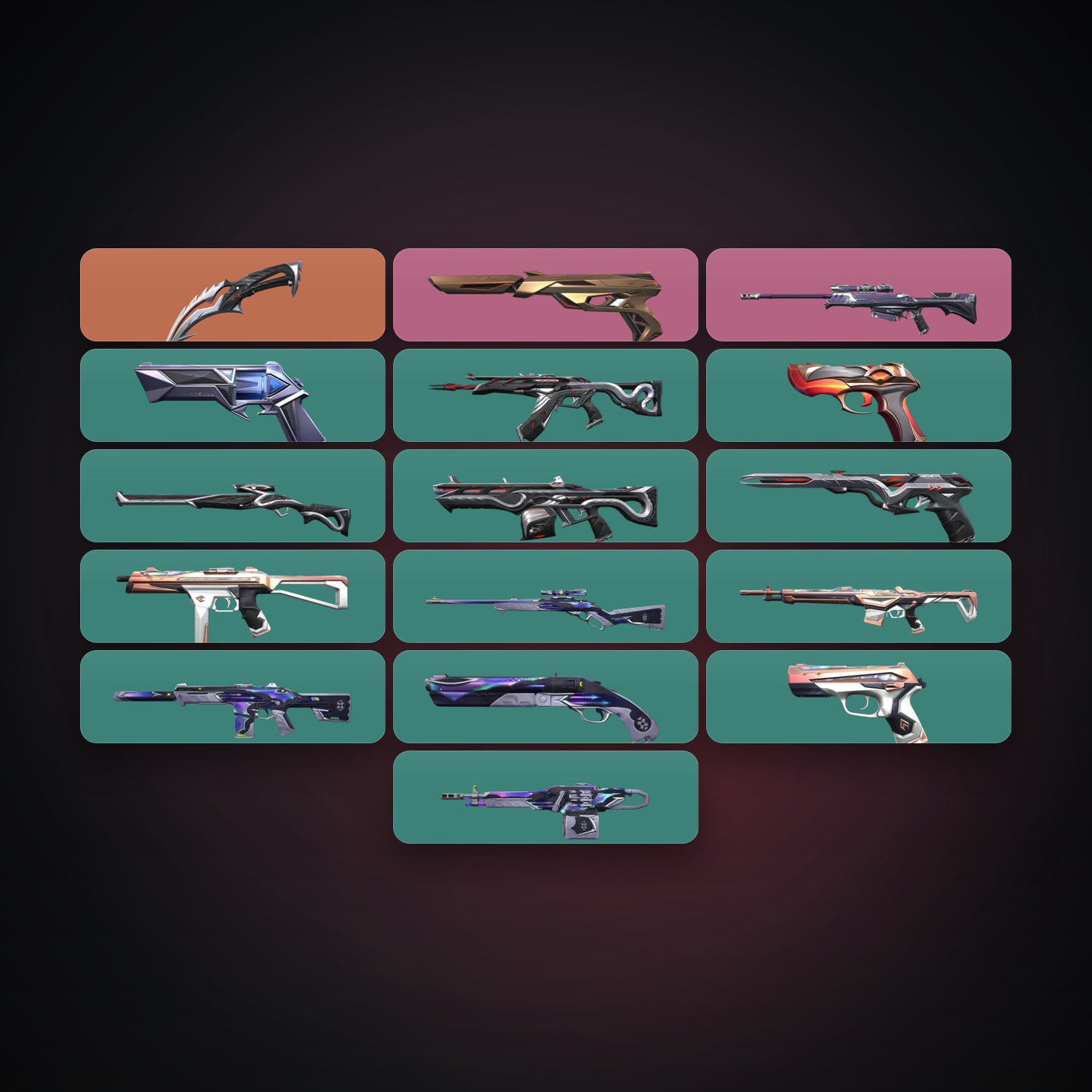 AP Plat 1 locker — 1 knives, 16 skins, lvl 77 — HabibiAccounts