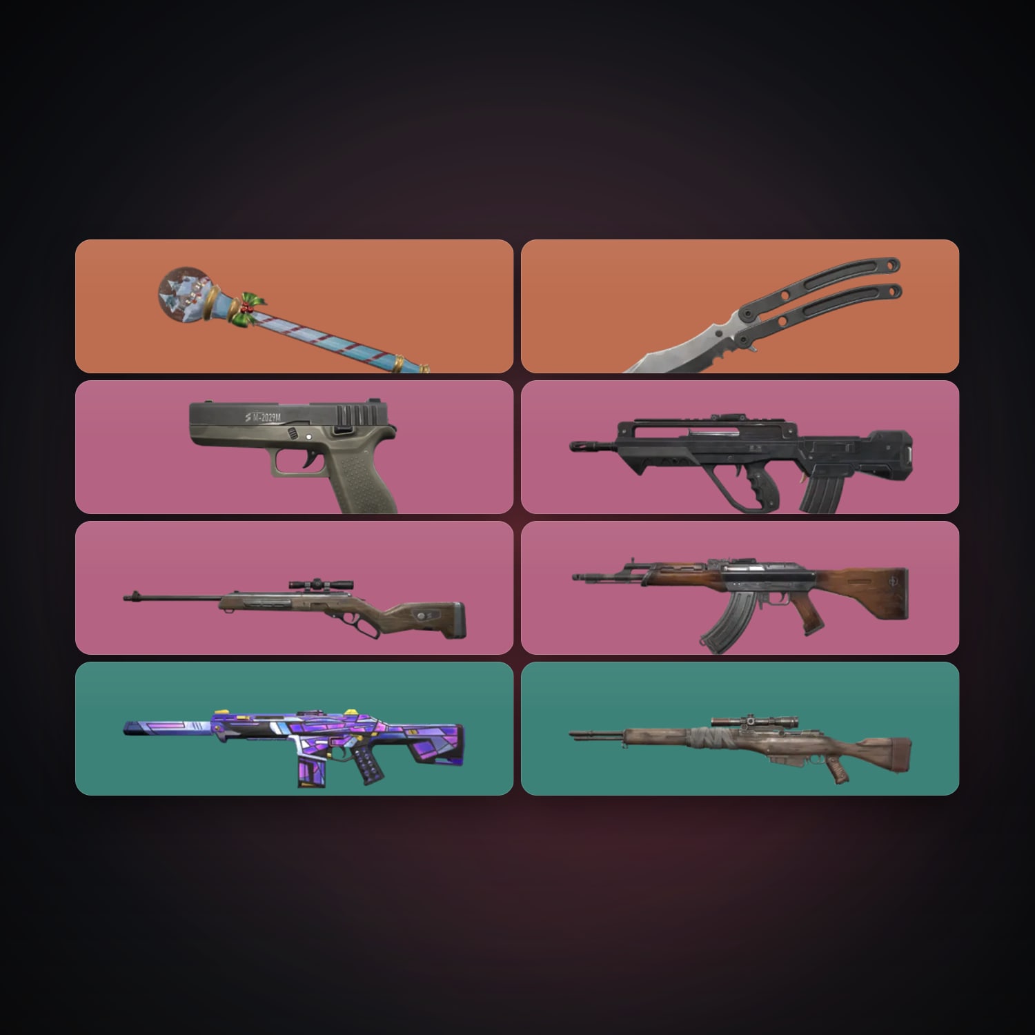 EU locker — 2 knives, 8 skins, lvl 18 — HabibiAccounts