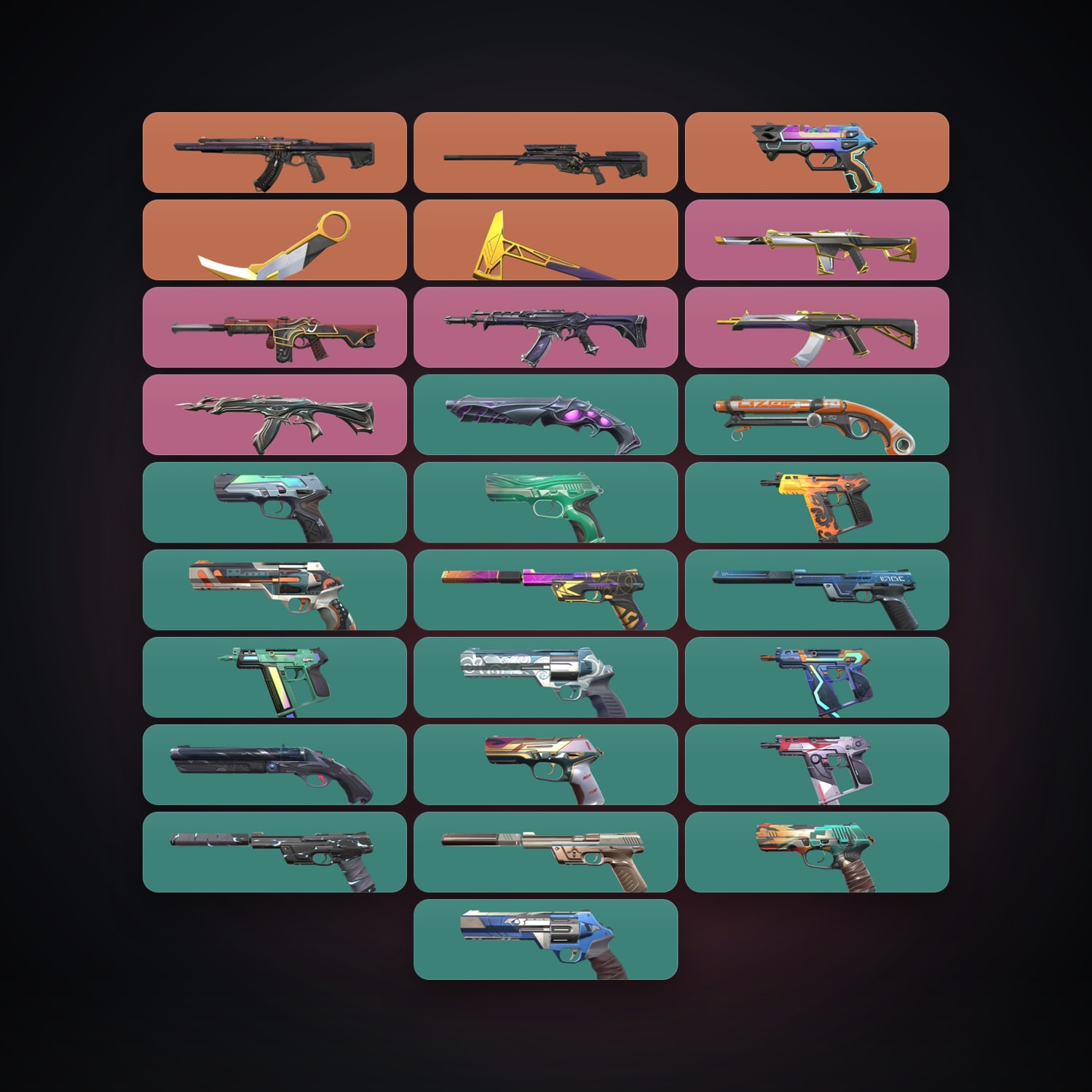 AP Gold 3 locker — 2 knives, 28 skins, lvl 257 — HabibiAccounts