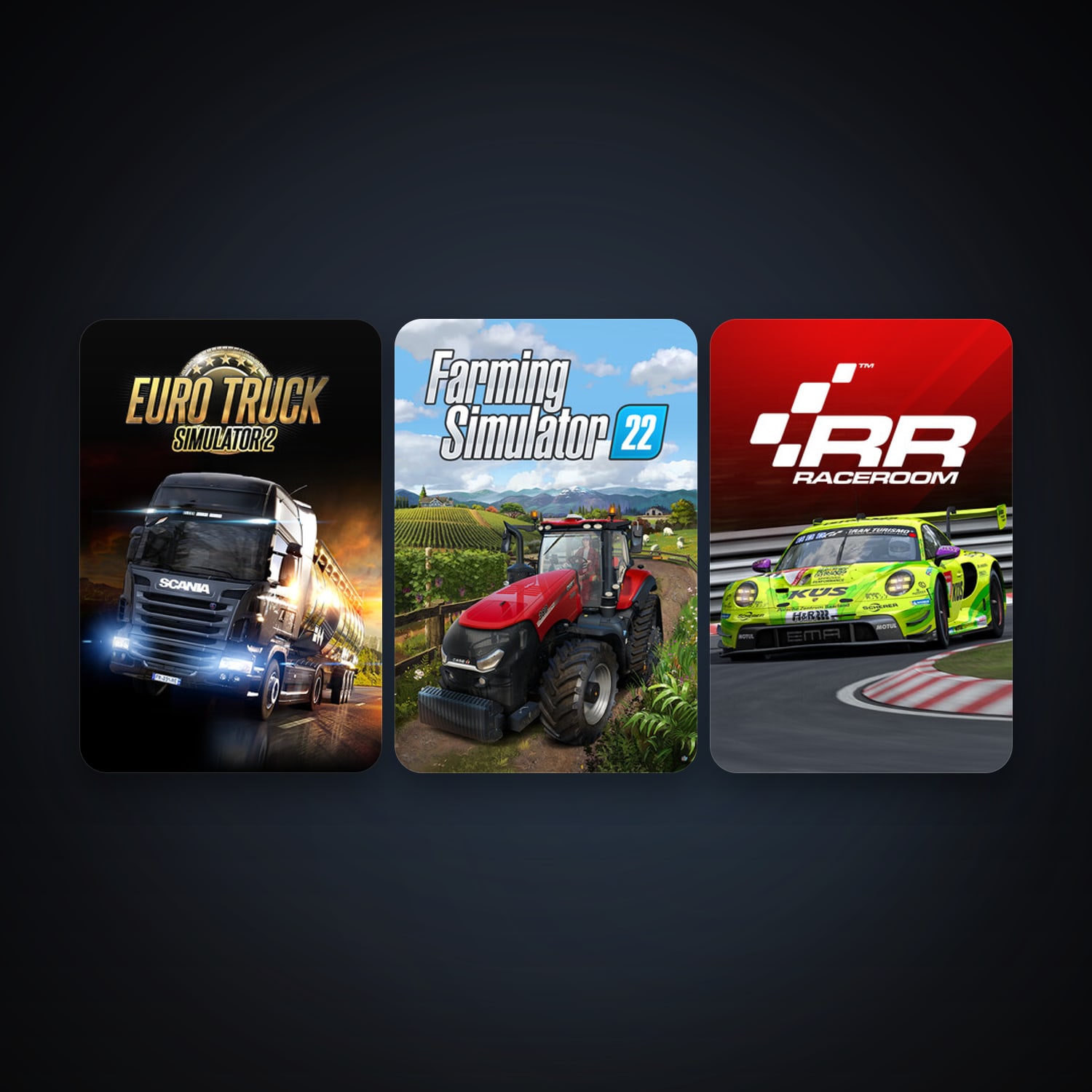 Steam account: Free CS2 (No Prime) + RaceRoom Racing Experience, 10 games, clean — HabibiAccounts