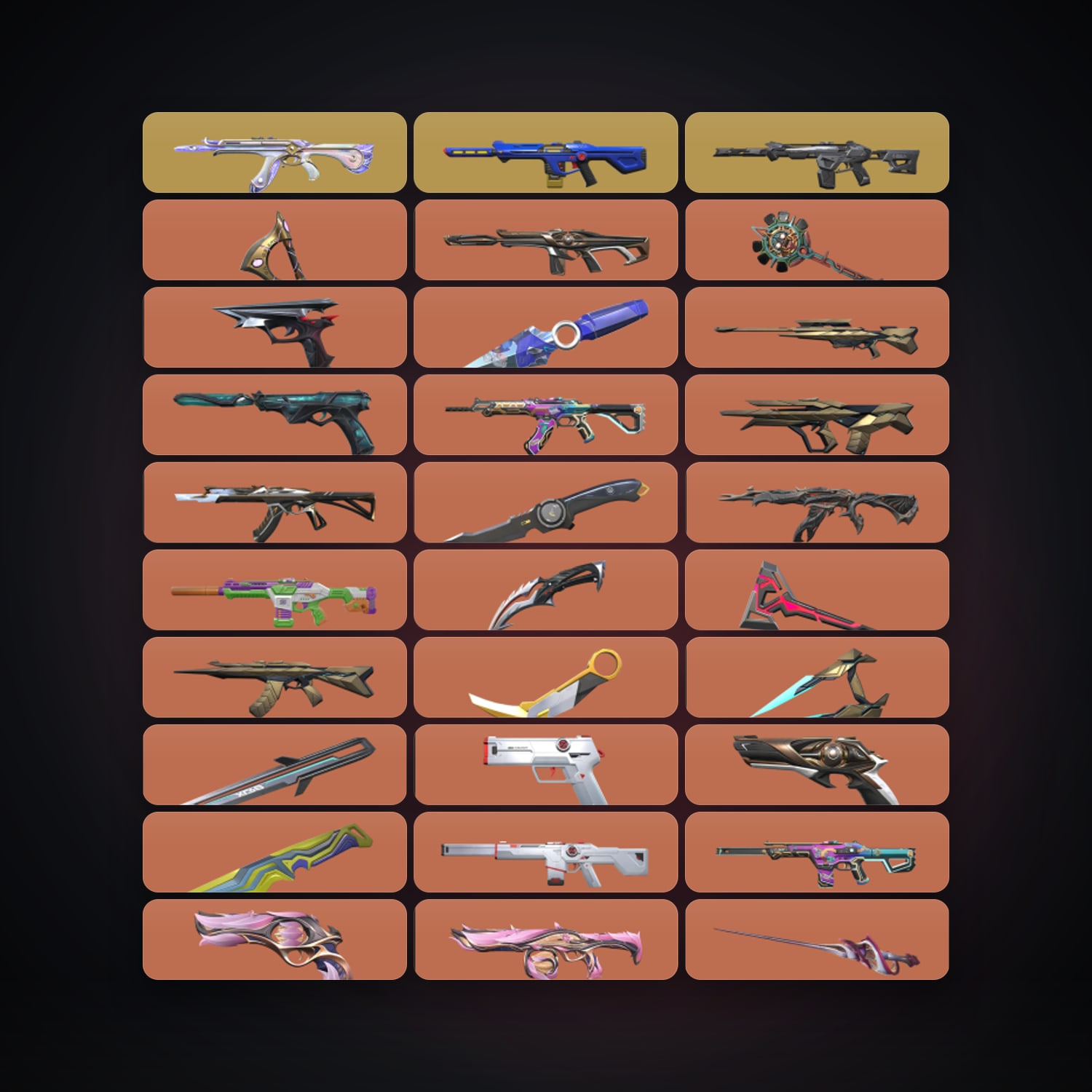 LA Immortal 2 locker — 20 knives, 246 skins, lvl 658 — HabibiAccounts