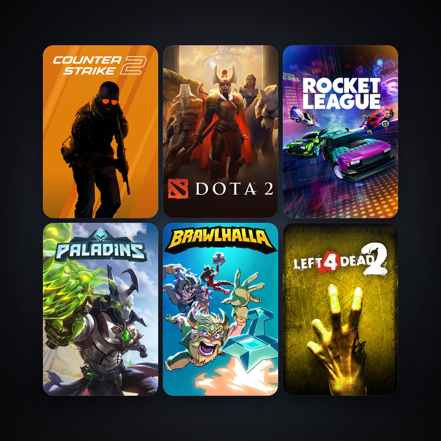 Left 4 Dead 2 + Dota 2, 47 games, clean — HabibiAccounts