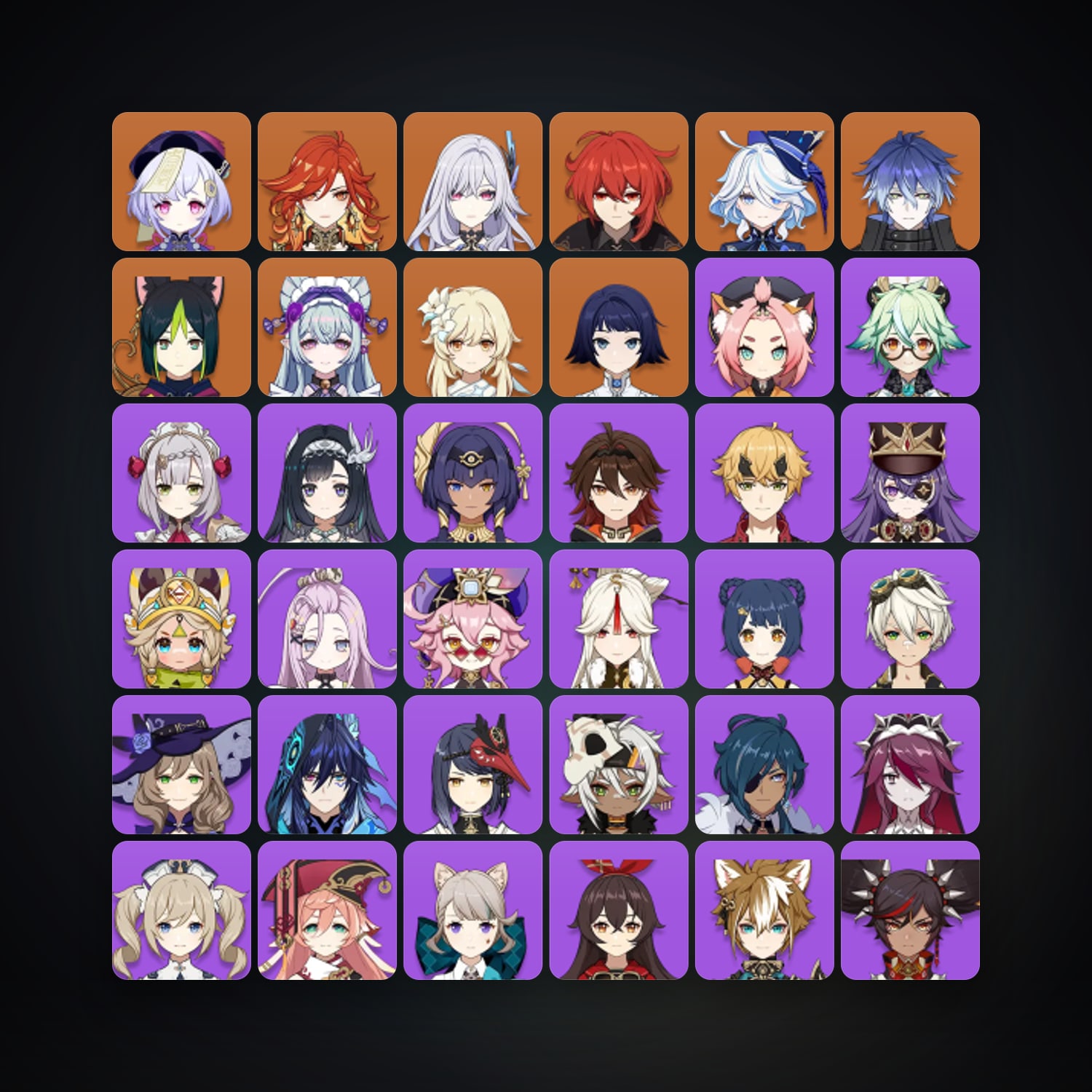 Genshin Impact | AR 56 | 48 Chars | 8× 5★ — Genshin / miHoYo Account · 261377453 — HabibiAccounts