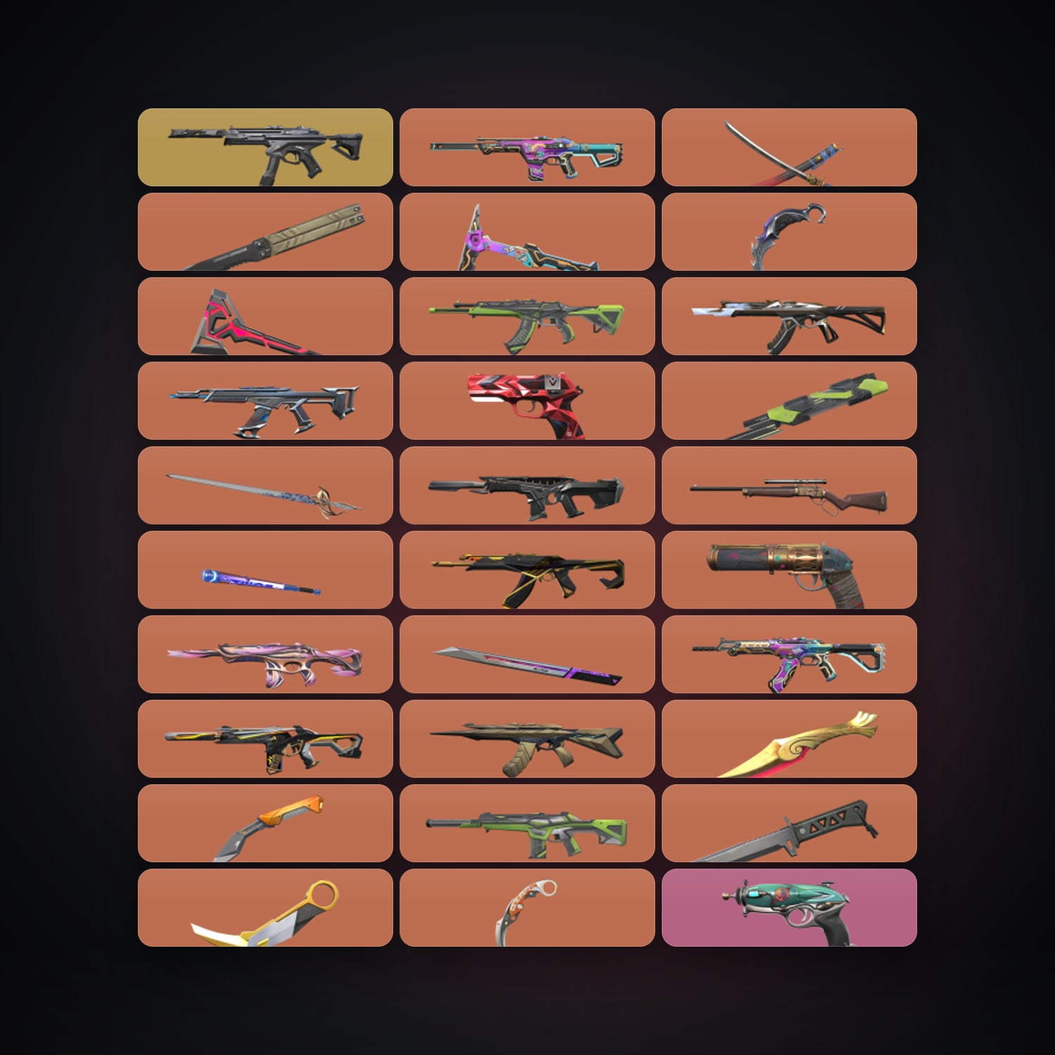 NA Gold 2 locker — 14 knives, 178 skins, lvl 243 — HabibiAccounts