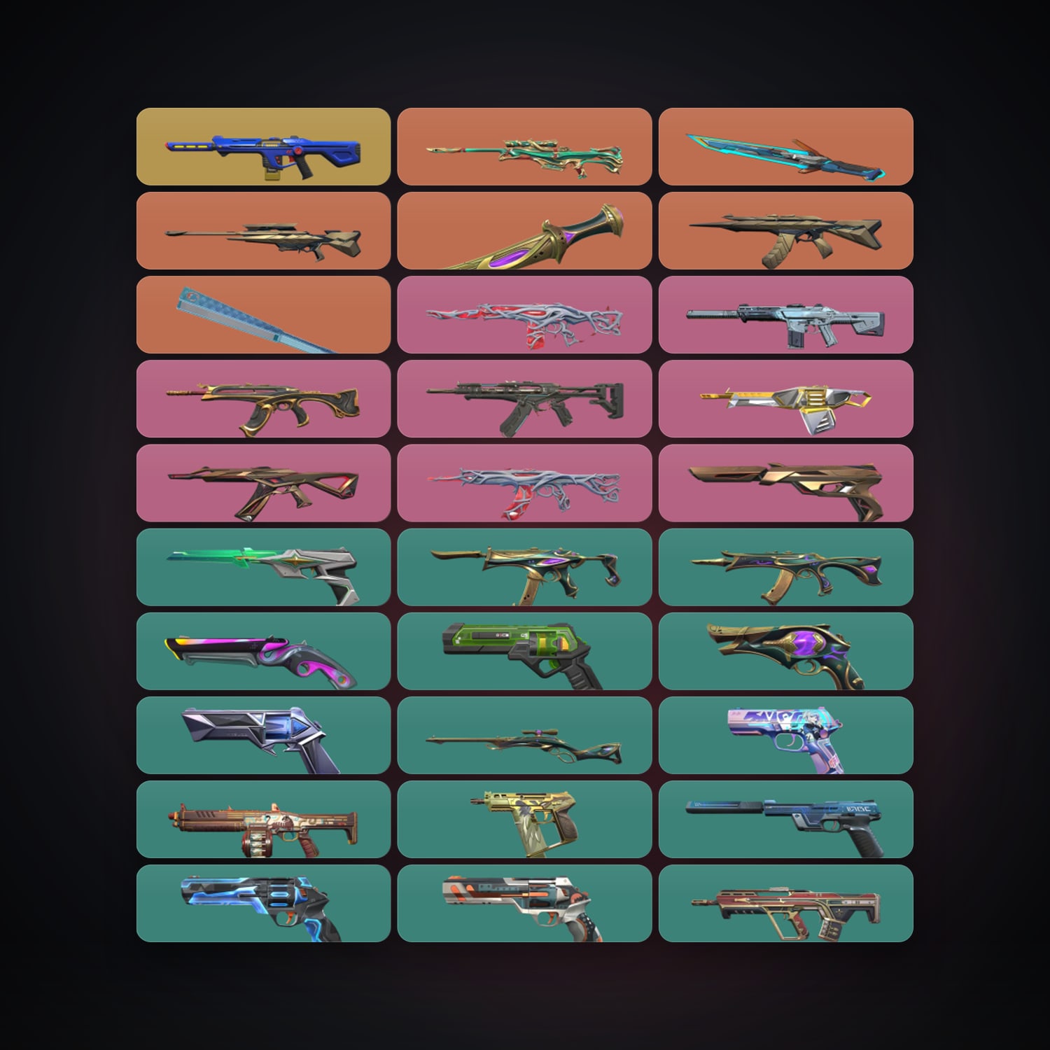 AP Plat 1 locker — 3 knives, 49 skins, lvl 372 — HabibiAccounts