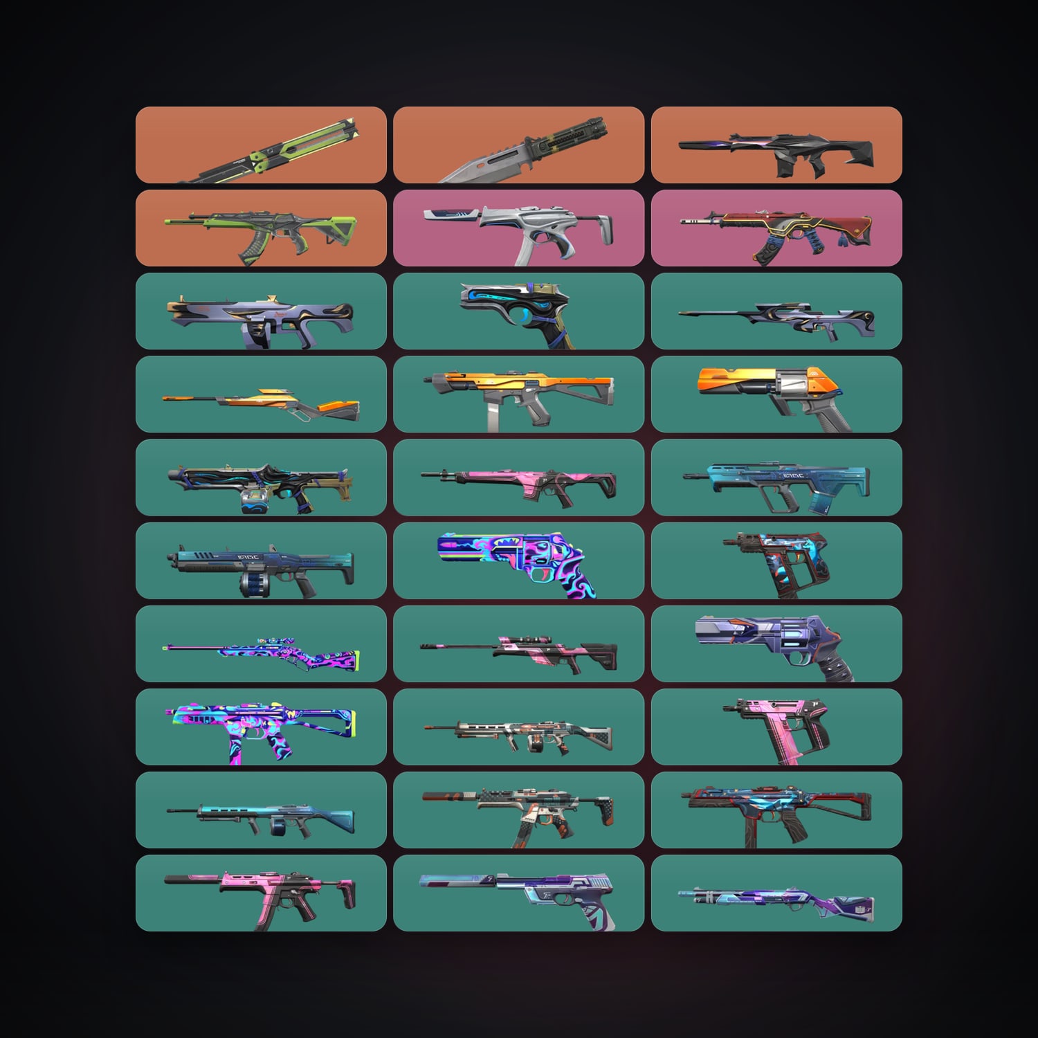 NA Plat 3 locker — 2 knives, 30 skins, lvl 54 — HabibiAccounts