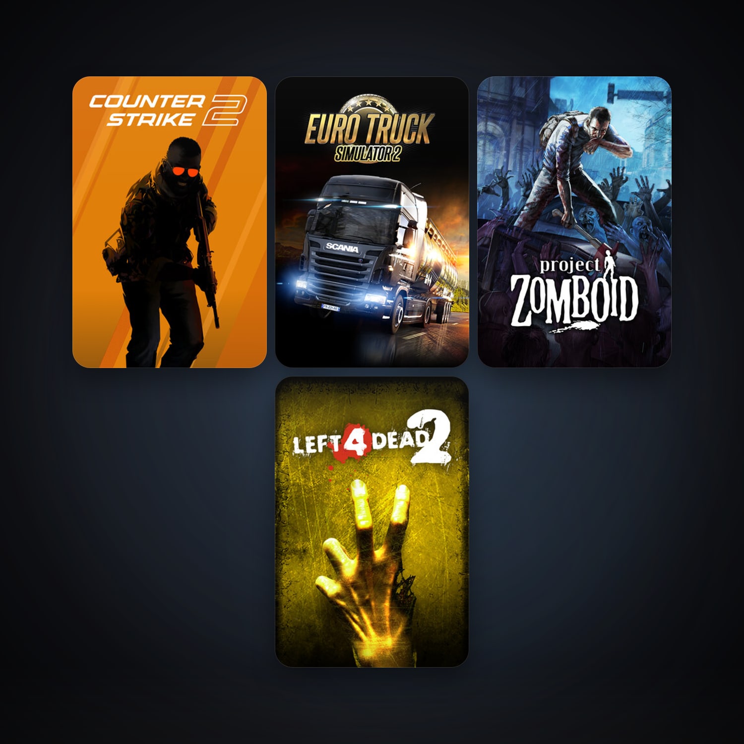 Left 4 Dead 2 + CS2 Prime, 8 games, clean — HabibiAccounts