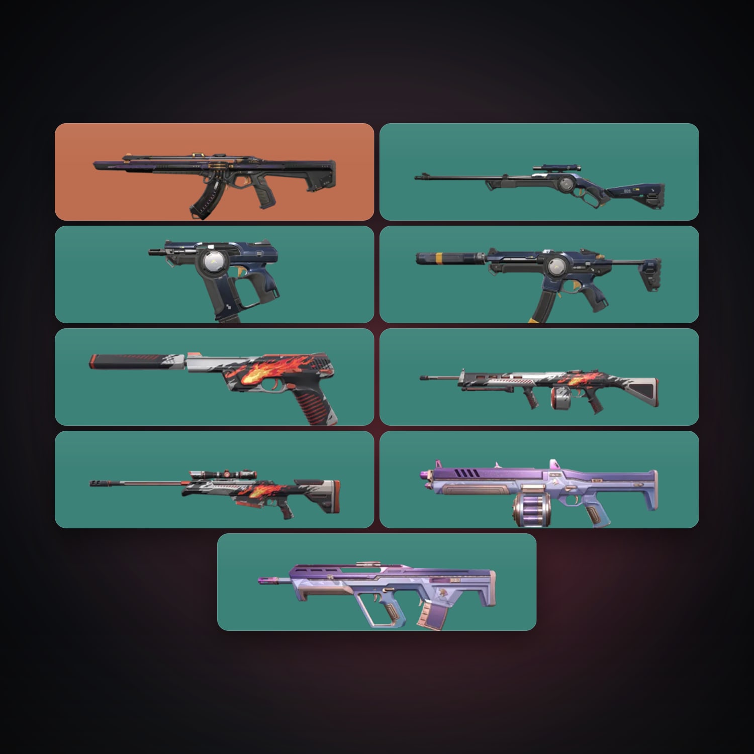 EU Gold 1 locker — 10 skins, lvl 47 — HabibiAccounts